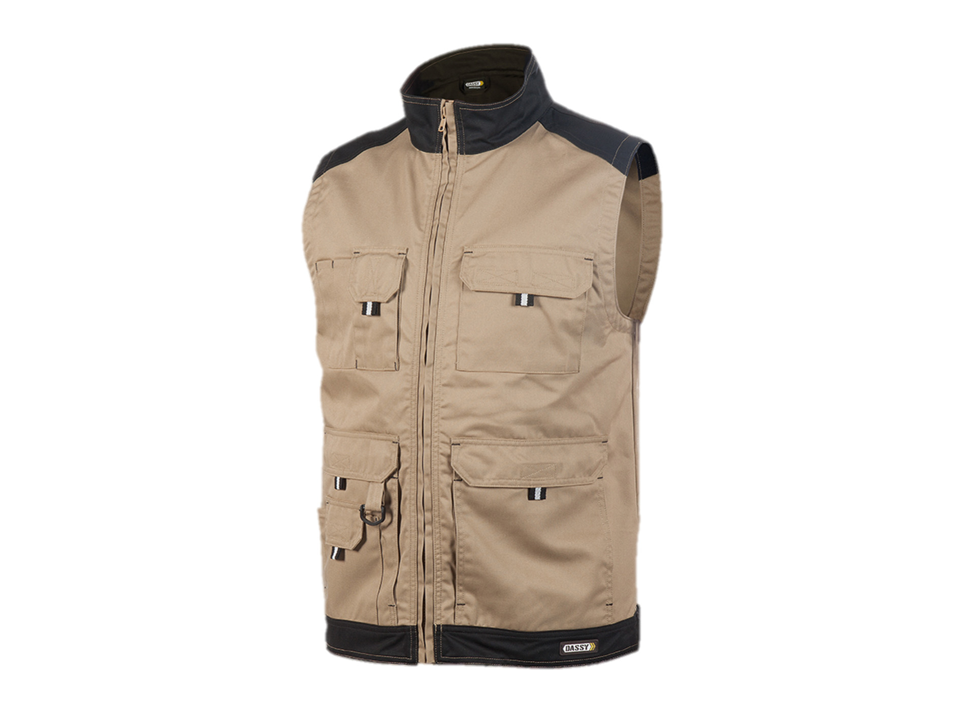 Veste sans manche de travail DASSY Faro poly/coton beige