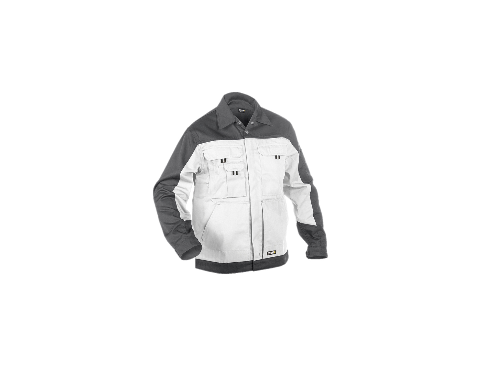Veste de travail Lugano blanc/gris