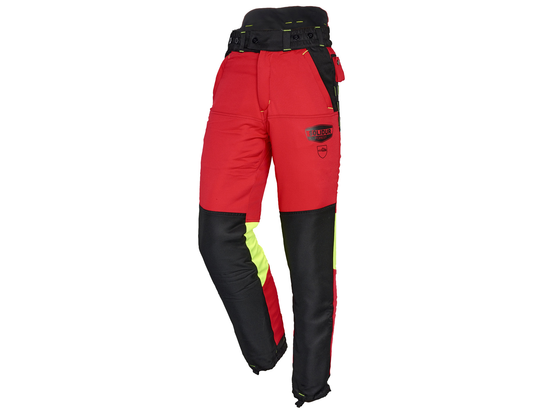 Pantalon anticoupure SOLIDUR Felin Classe 1 type A rouge