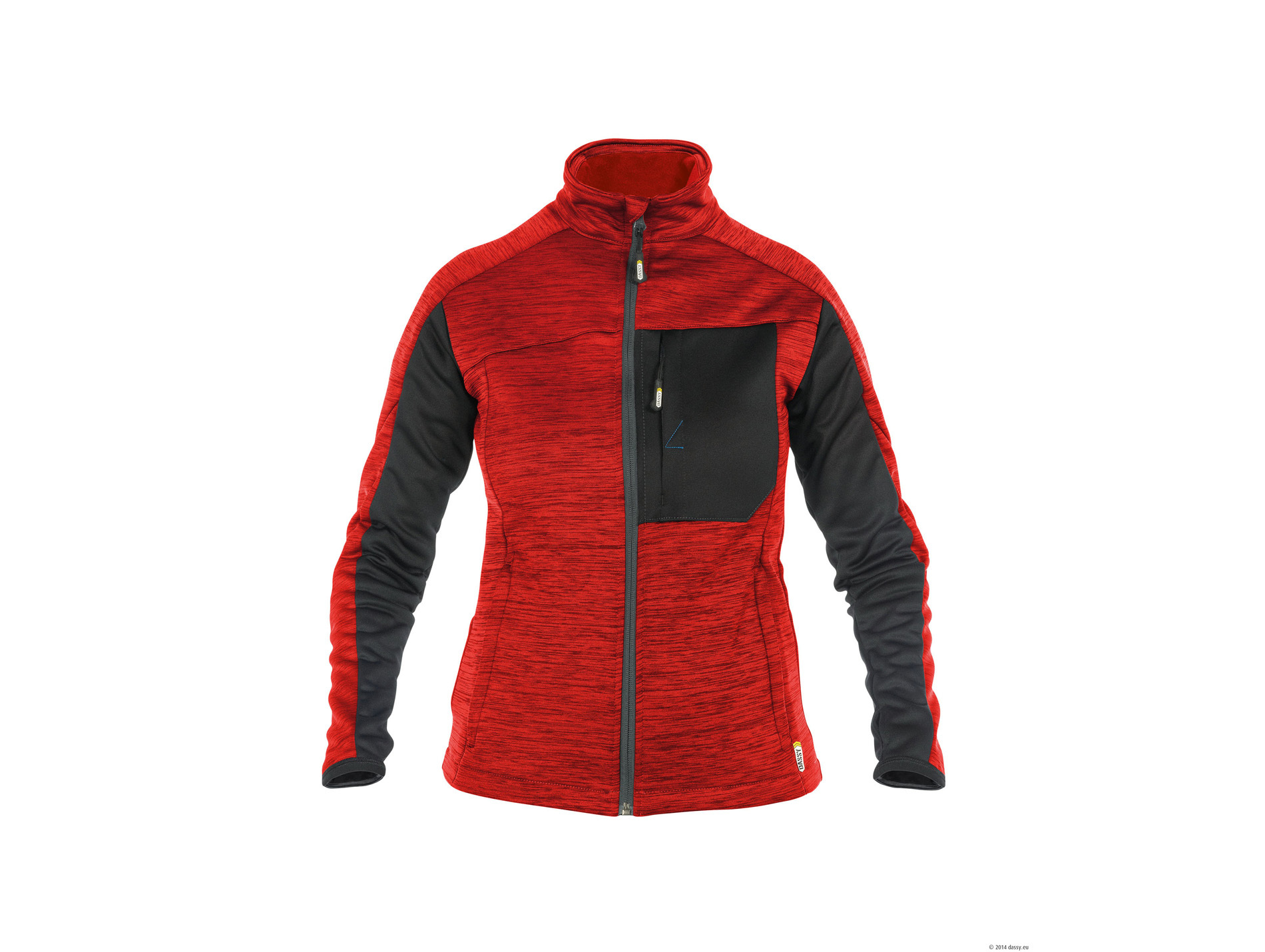 Polaire de travail DASSY Convex polyester femme rouge