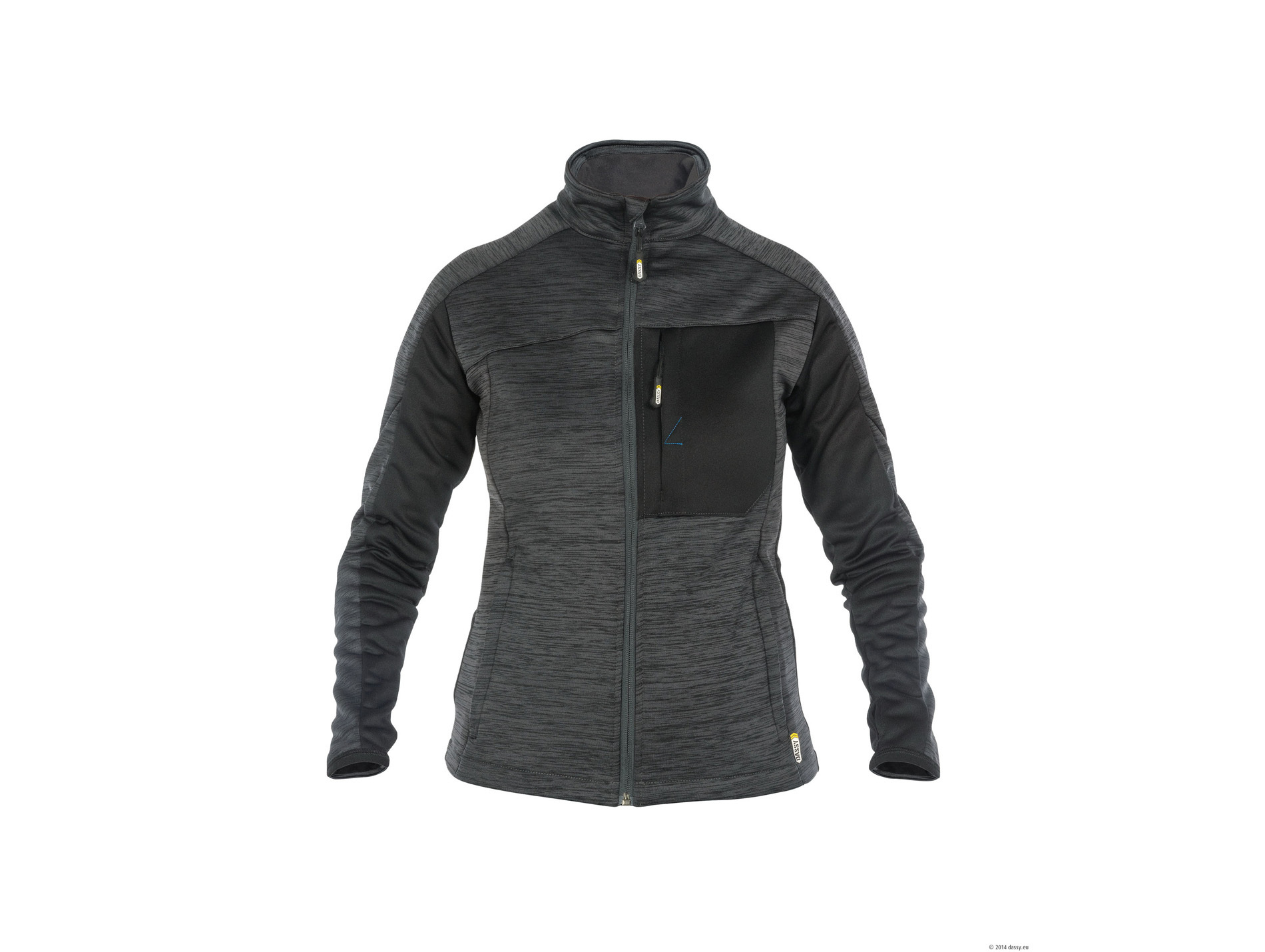 Polaire de travail DASSY Convex polyester femme gris