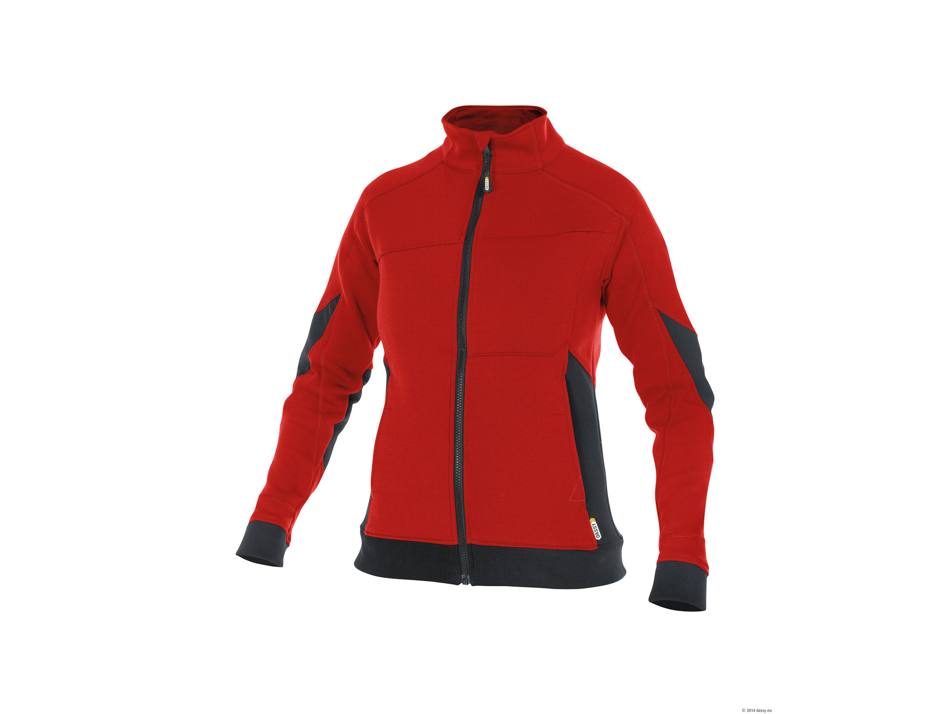 Veste de travail DASSY Vélox coton/poly femme rouge