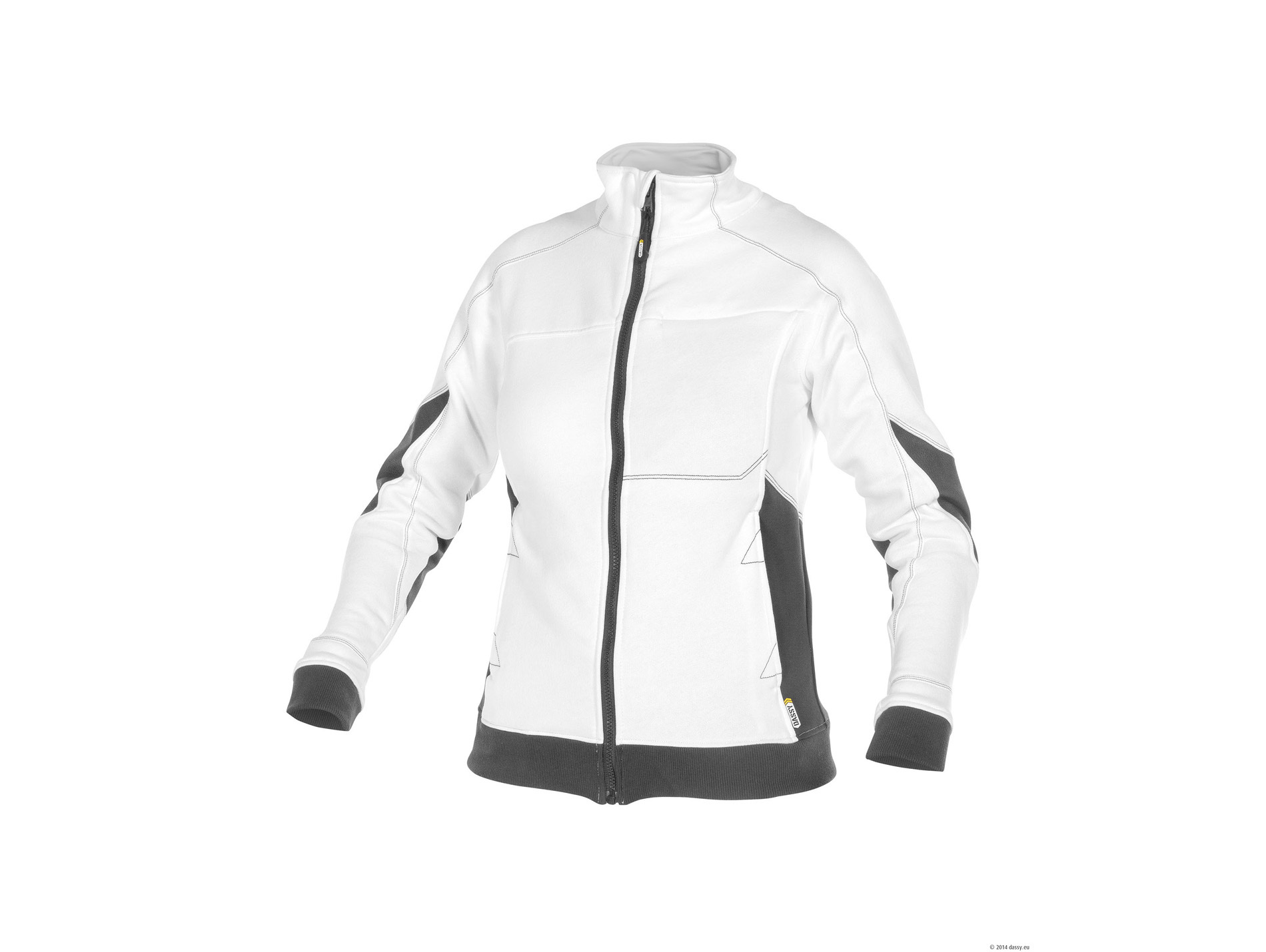 Sweat-shirt femme Vélox DASSY blanc/gris