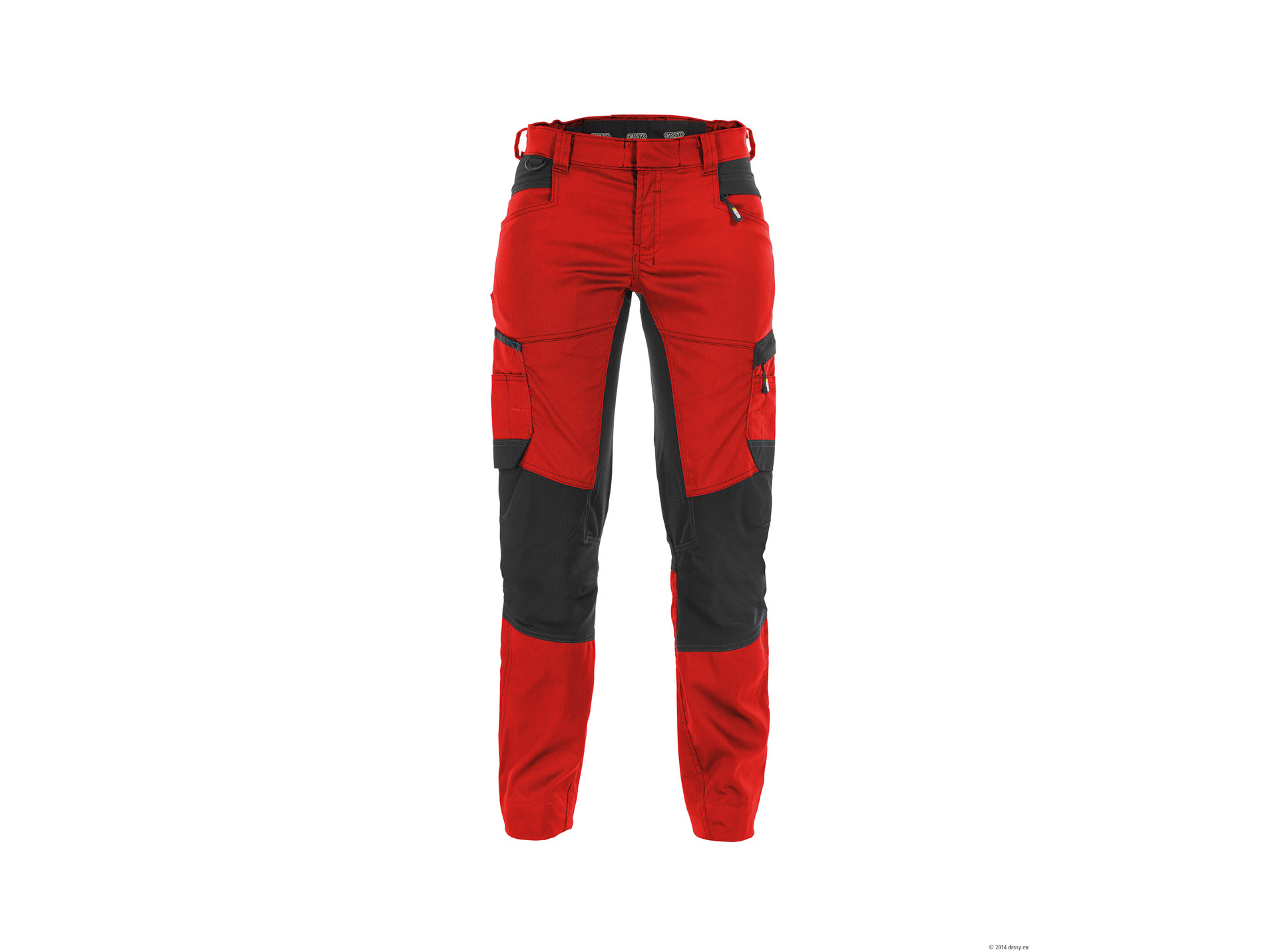 Pantalon de travail DASSY Hélix stretch femme rouge