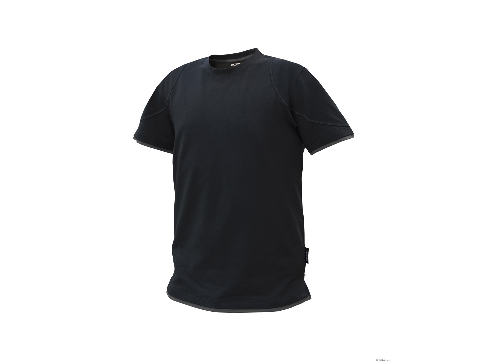 Tee shirt de travail DASSY Kinetic coton/élasthanne noir