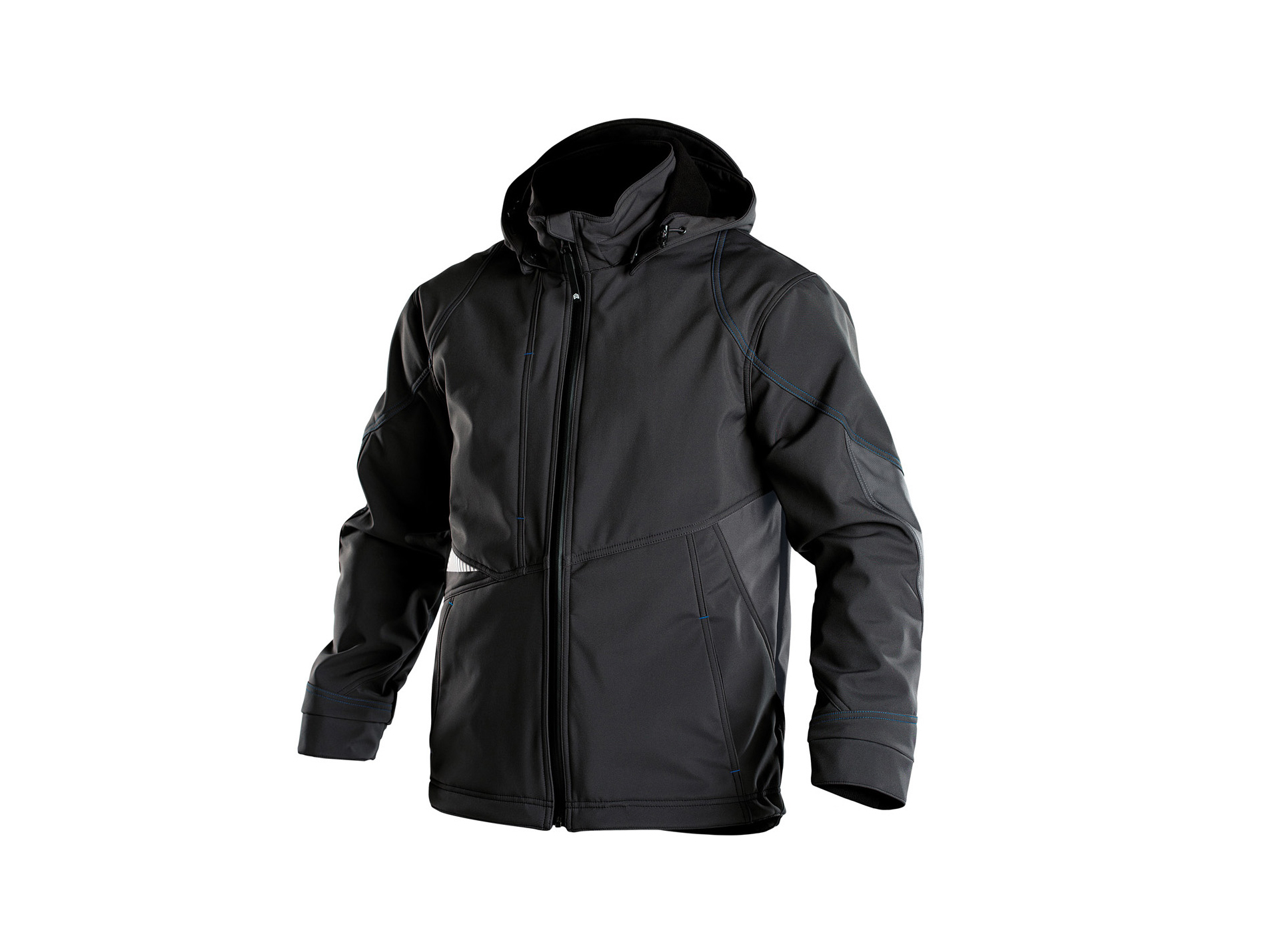 Veste de travail DASSY Gravity softshell noir/gris