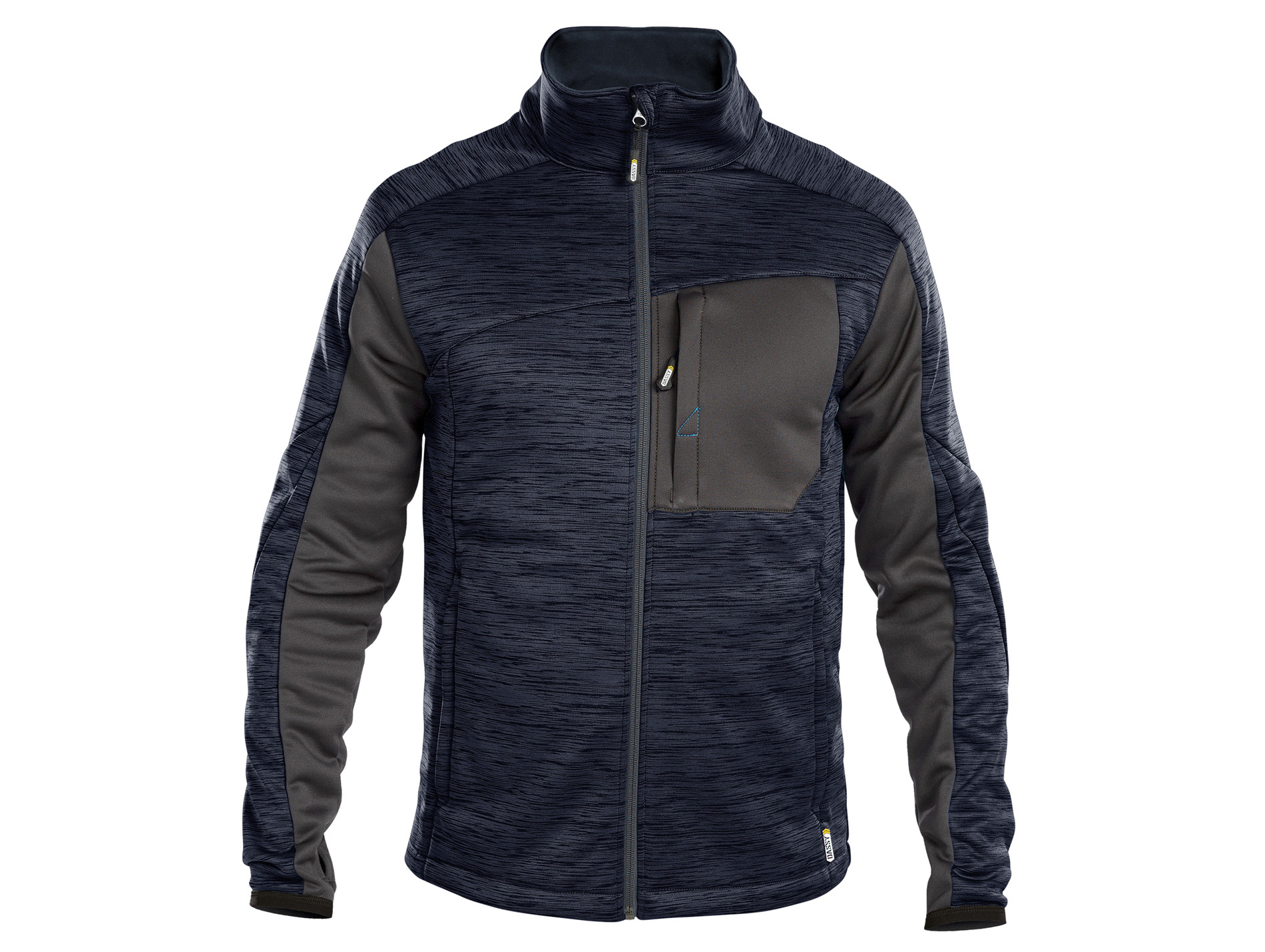 Polaire de travail DASSY Convex polyester marine/gris