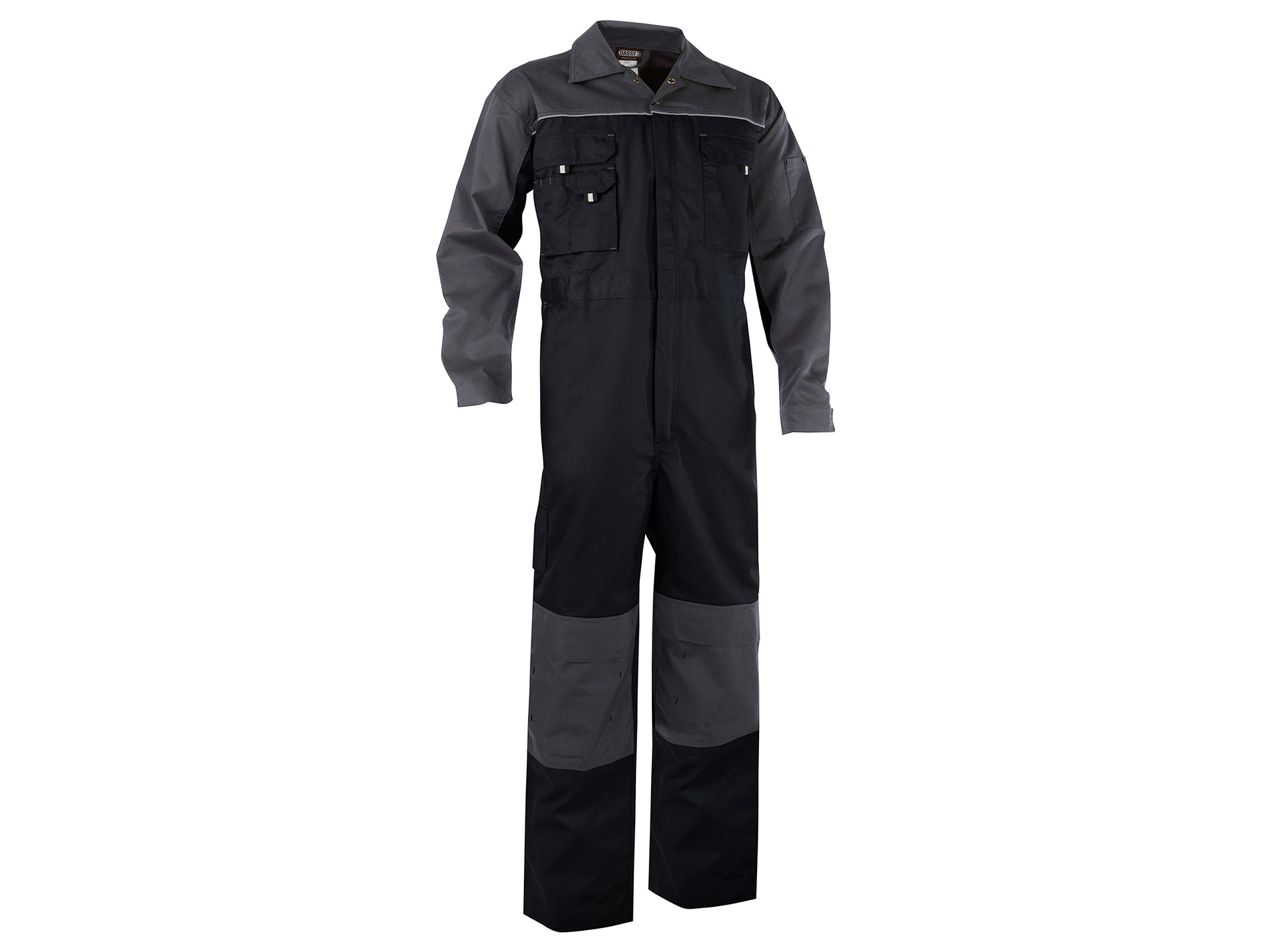Combinaison de travail DASSY Cannes poly/coton noir/gris