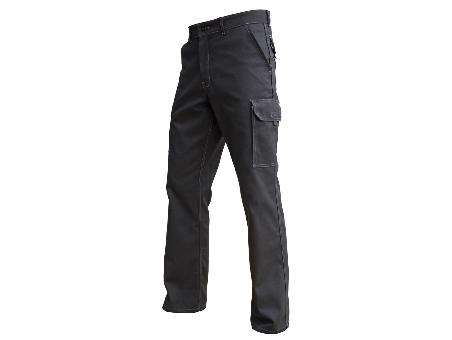 Pantalon de travail PBV Igor coton/poly sans métal noir