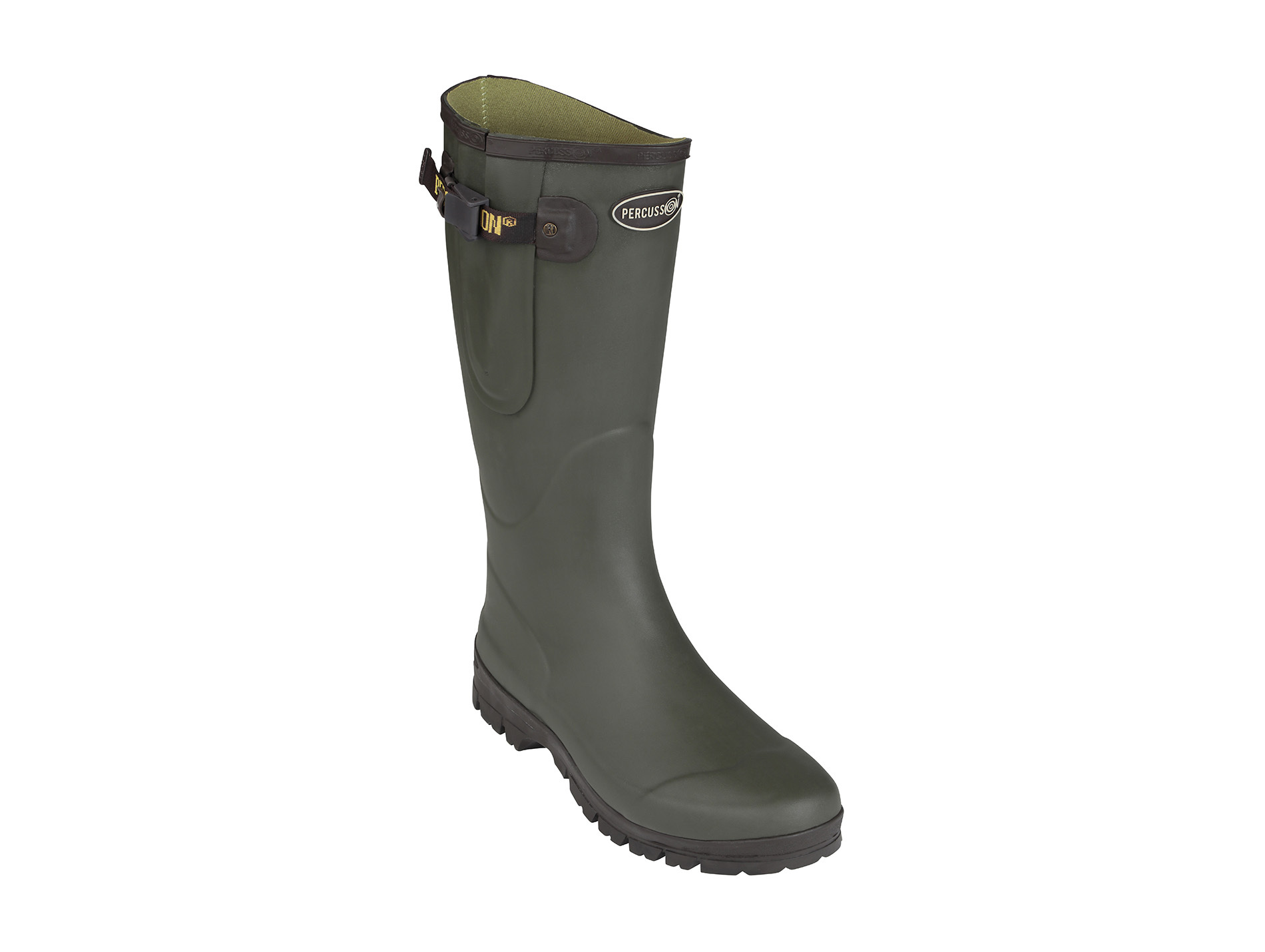 Bottes PERCUSSION Tradition caoutchouc kaki