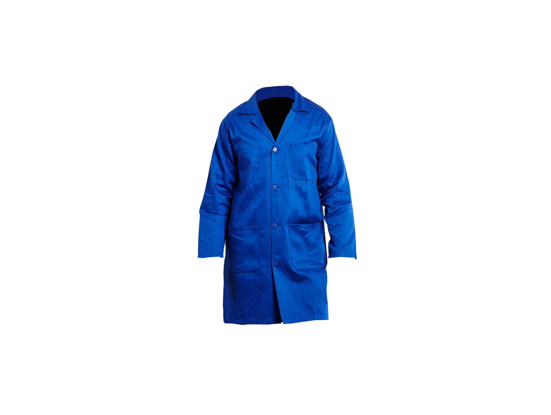 Blouse de travail PBV 12AB560 coton boutons bleu