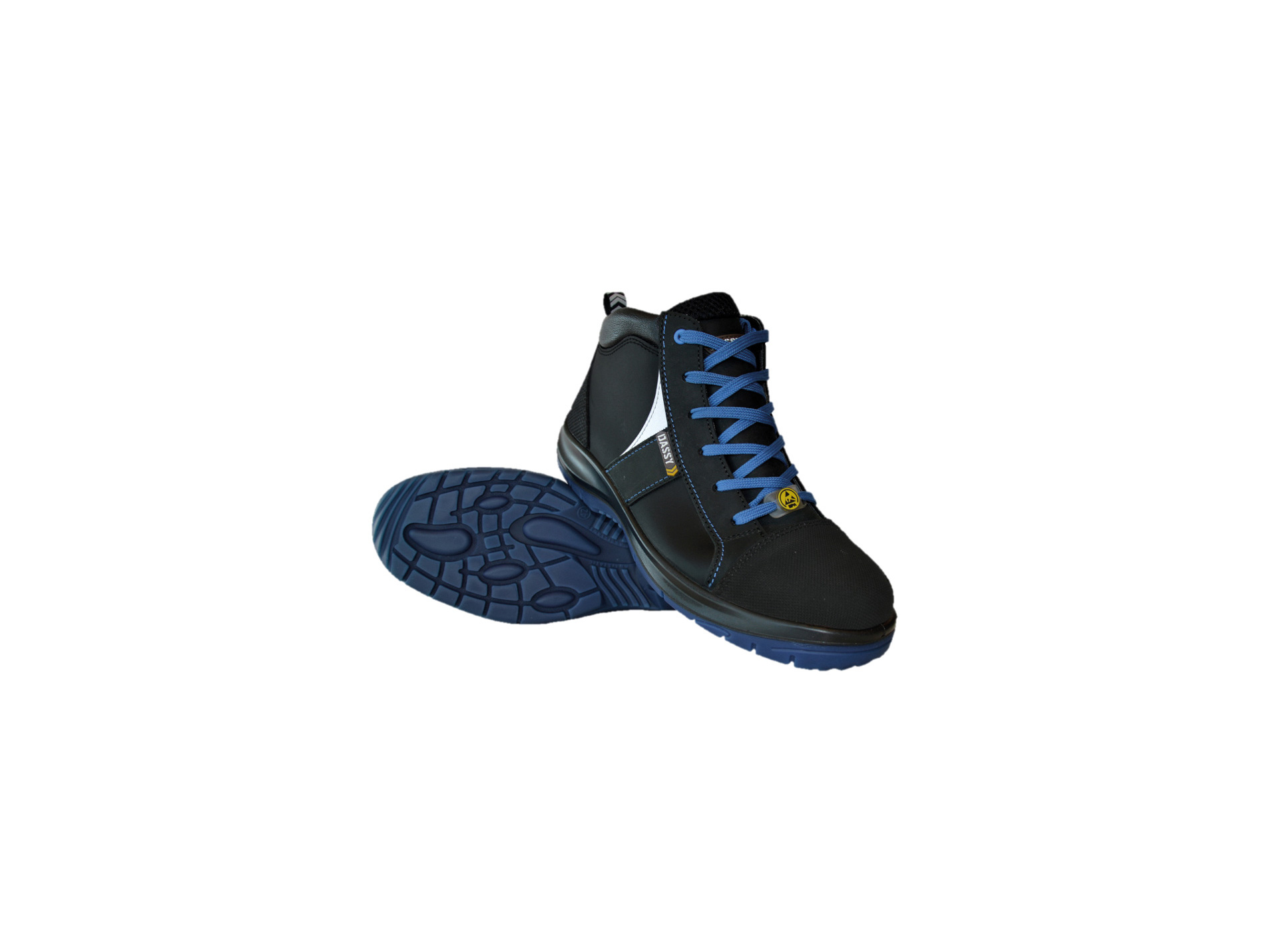 Chaussures de sécurité DASSY Sparta cuir S3 noir/bleu