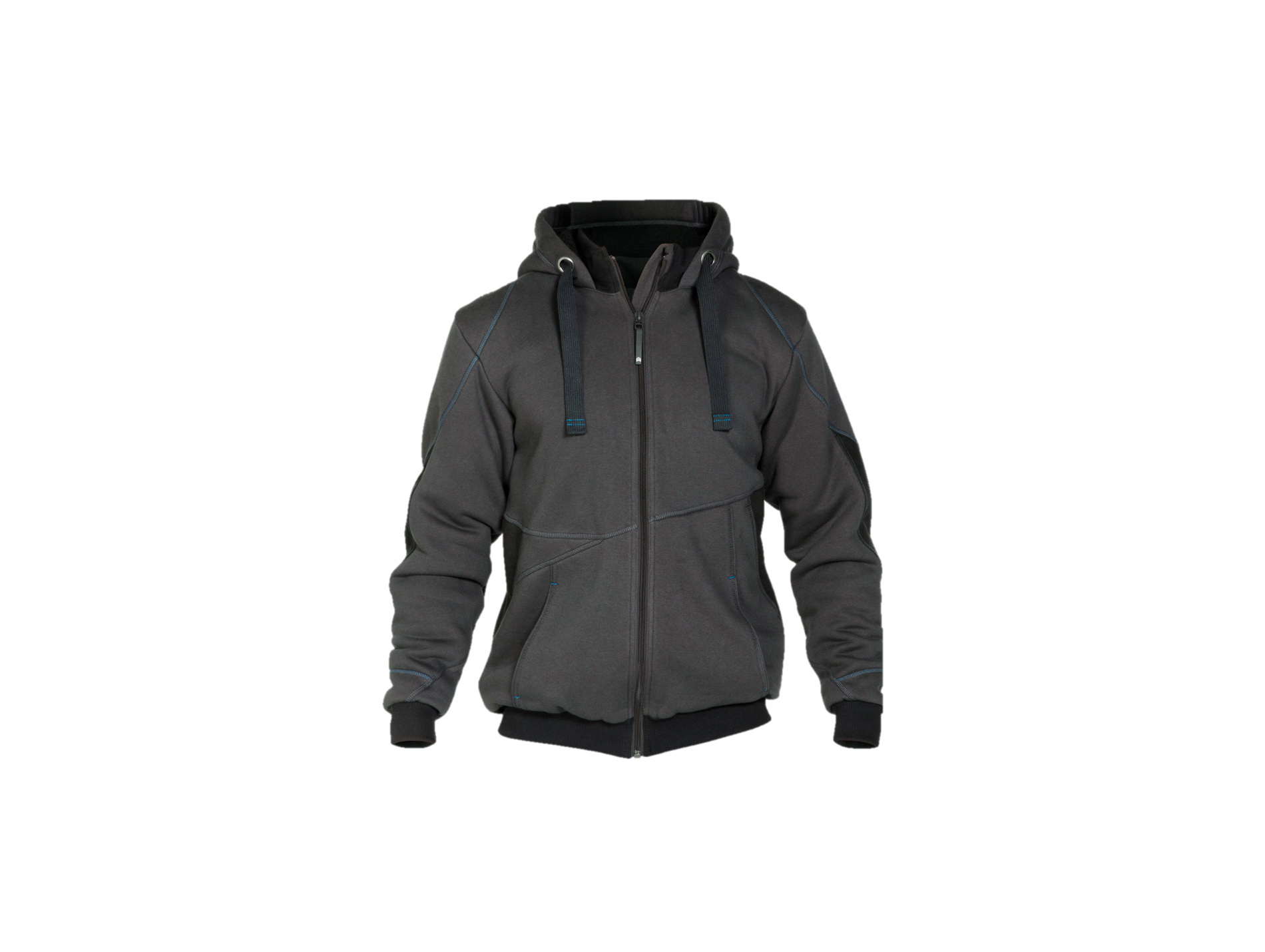 Sweat de travail DASSY Pulse avec zip gris/noir