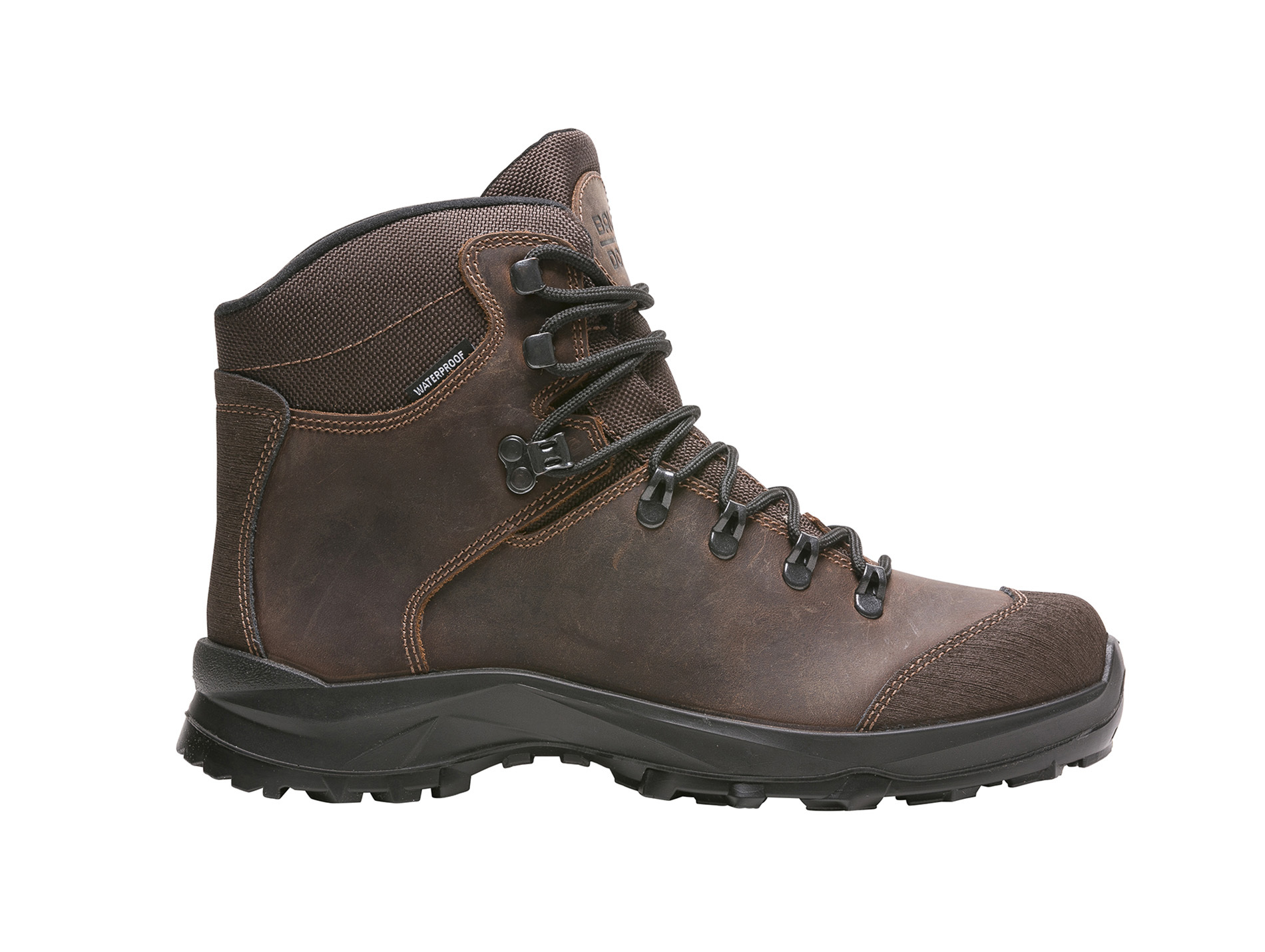 Chaussures de travail hautes BAUDOU Kimono cuir marron