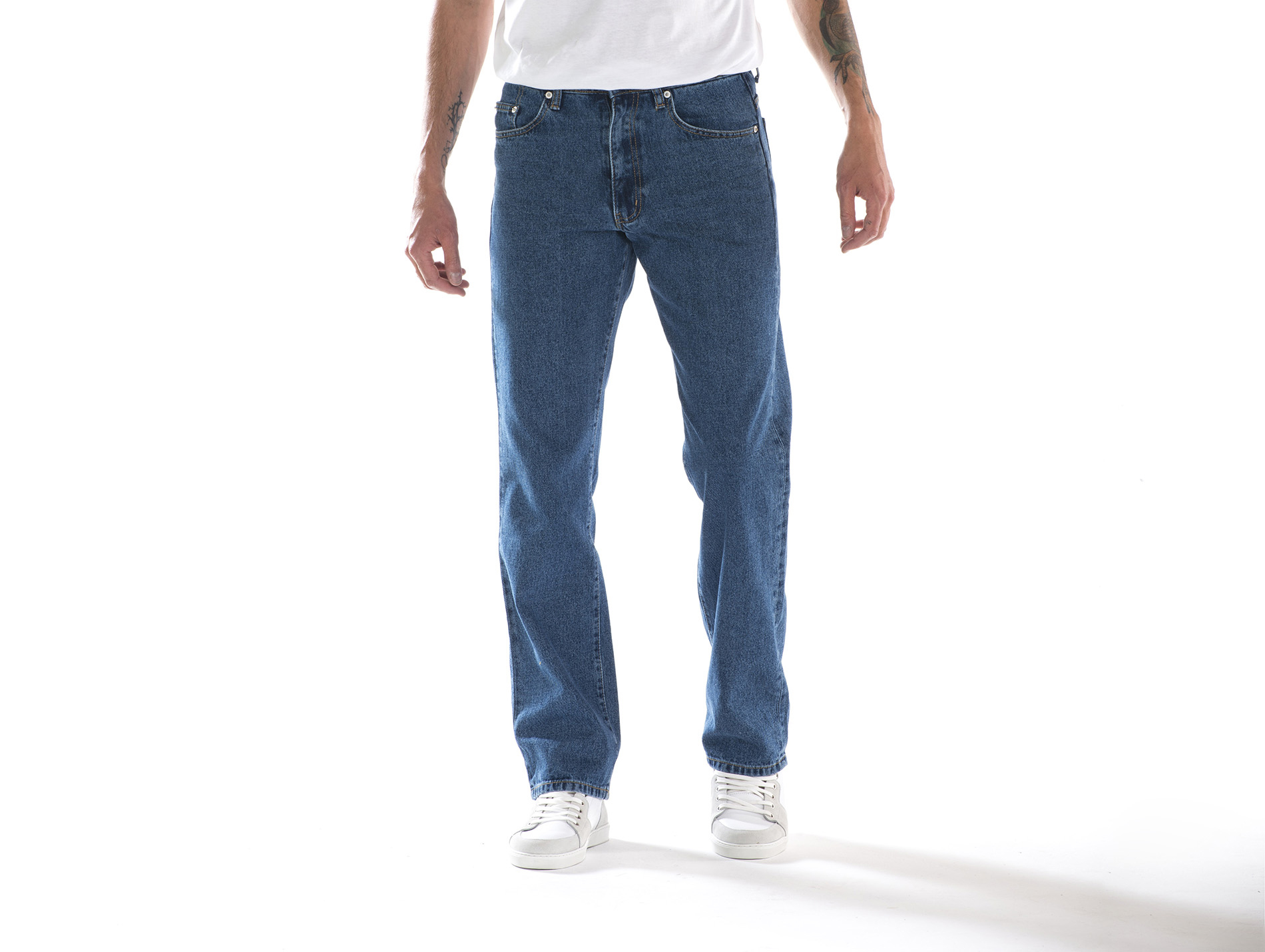 Jean de travail FULL BLUE coton/élasthanne denim
