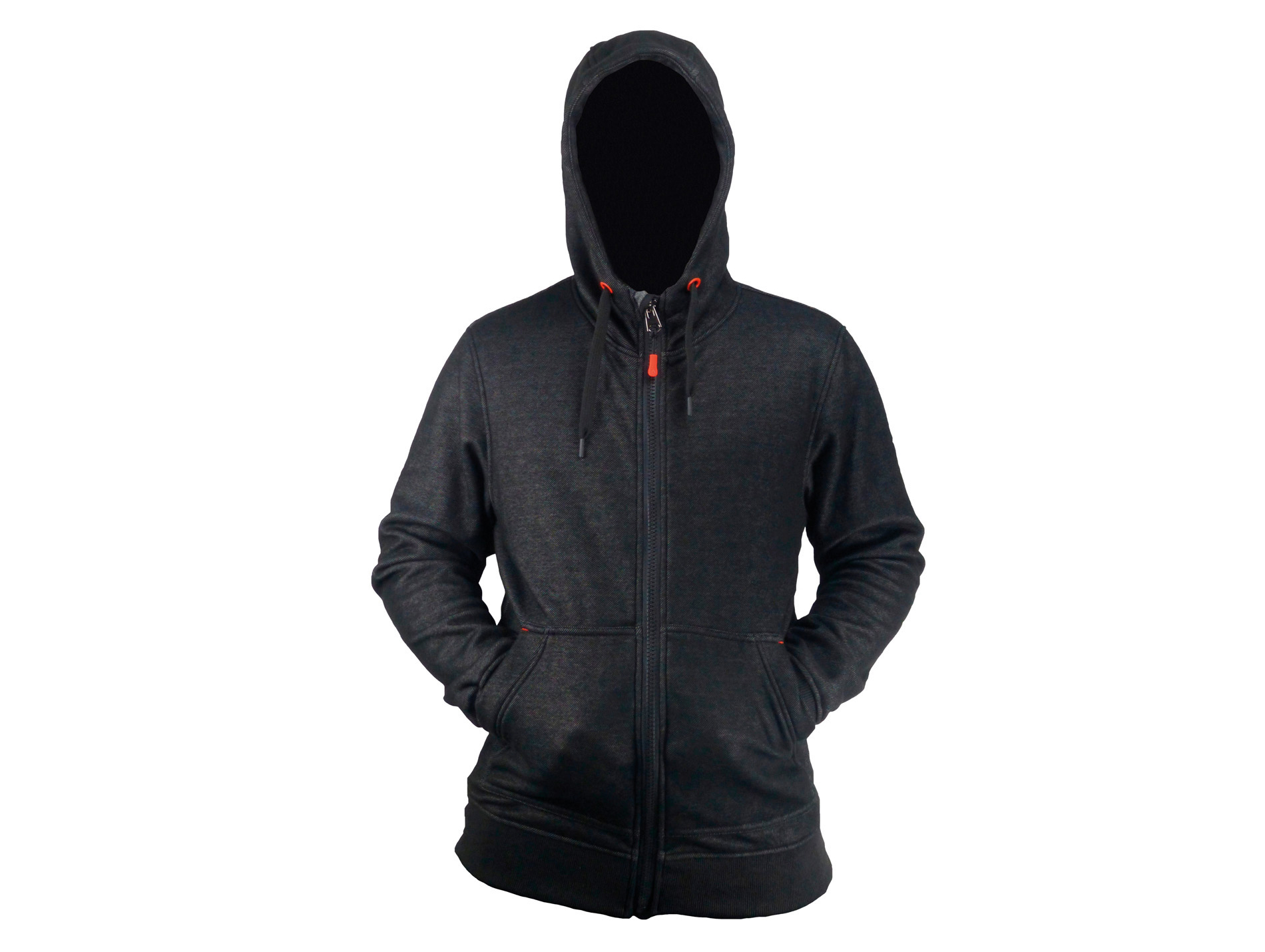 Sweat de travail PBV Keith avec zip noir/gris