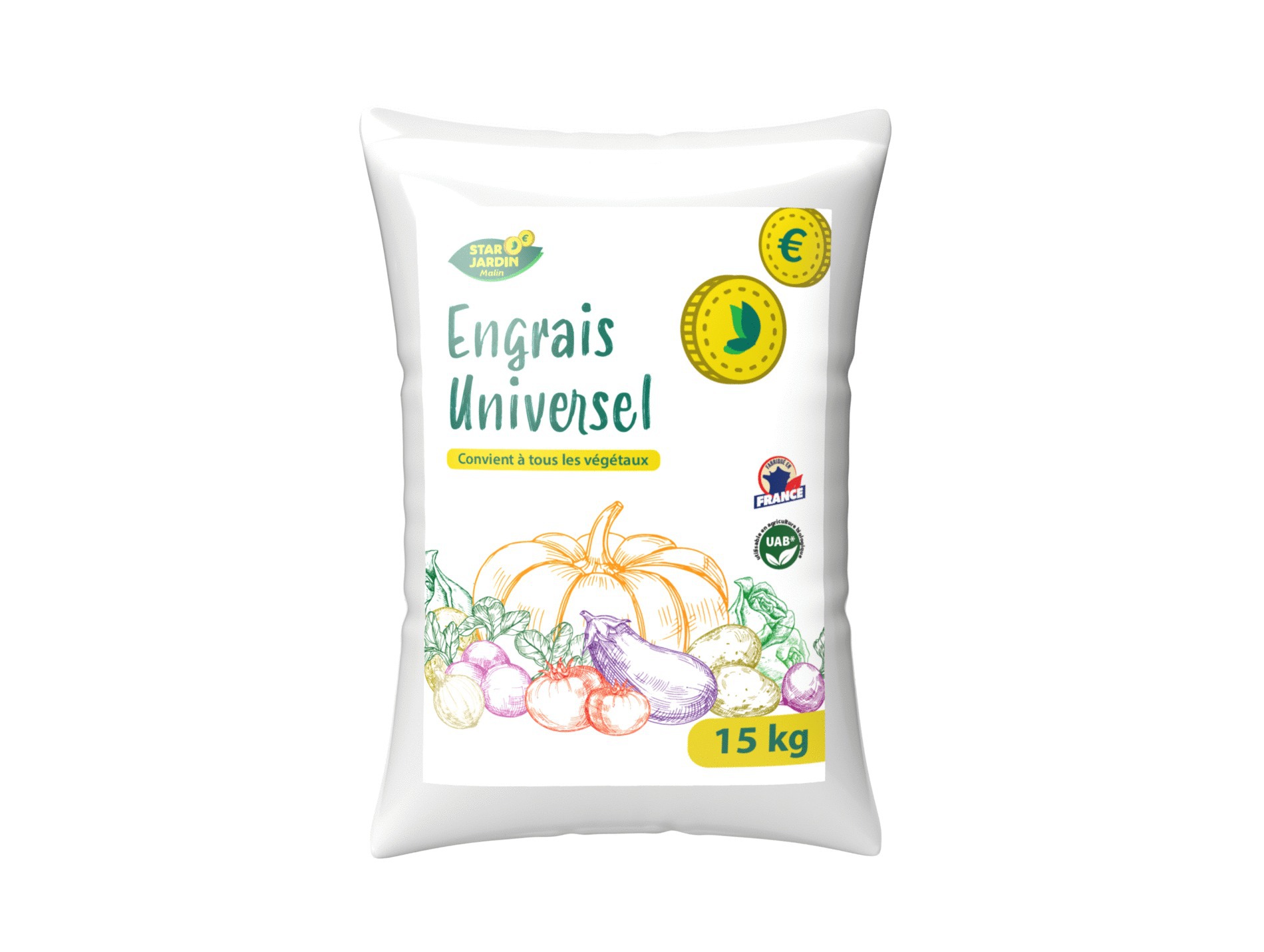 Engrais universel STAR JARDIN 15kg 4-3-2.5 UAB