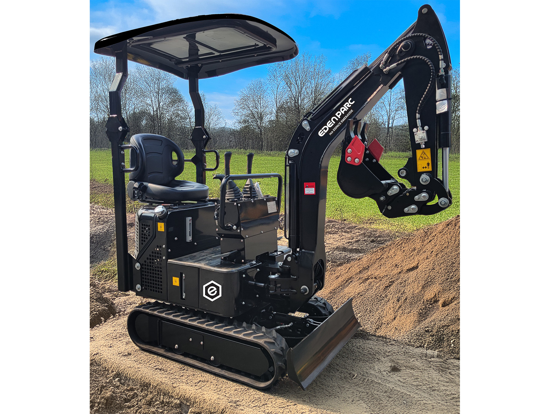 Mini pelle EDEN PARC MP1300CB 1300 kg 15 CV