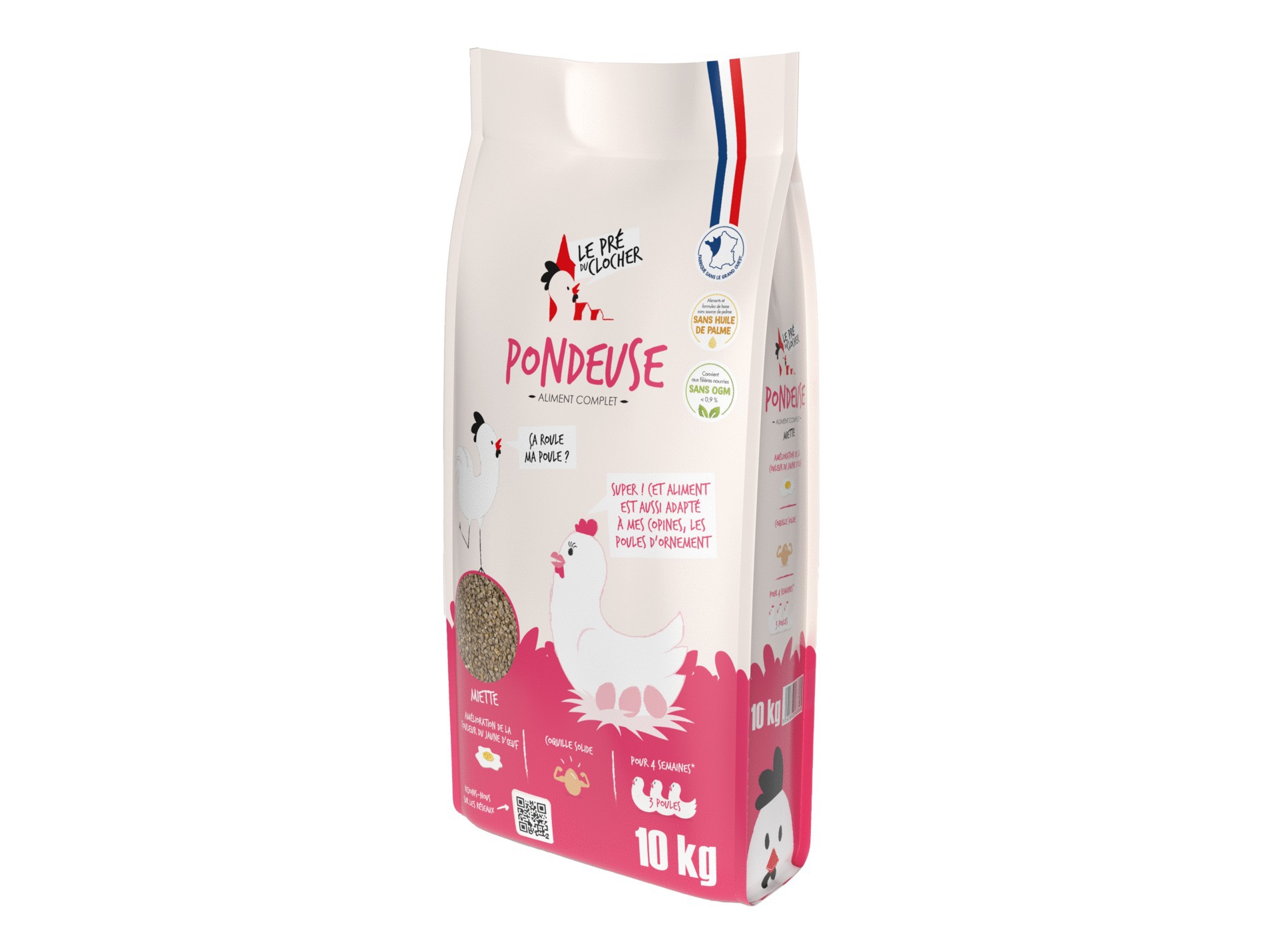 Aliment complet en miettes LE PRE DU CLOCHER Poule pondeuse 10kg
