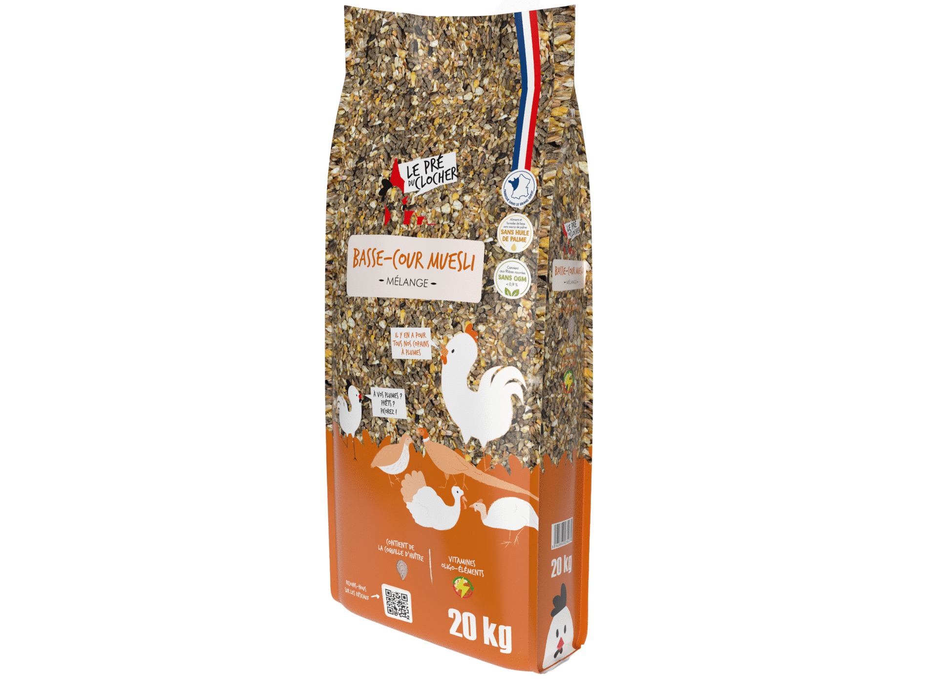 Mélange complet volailles muesli LE PRÉ DU CLOCHER 20Kg