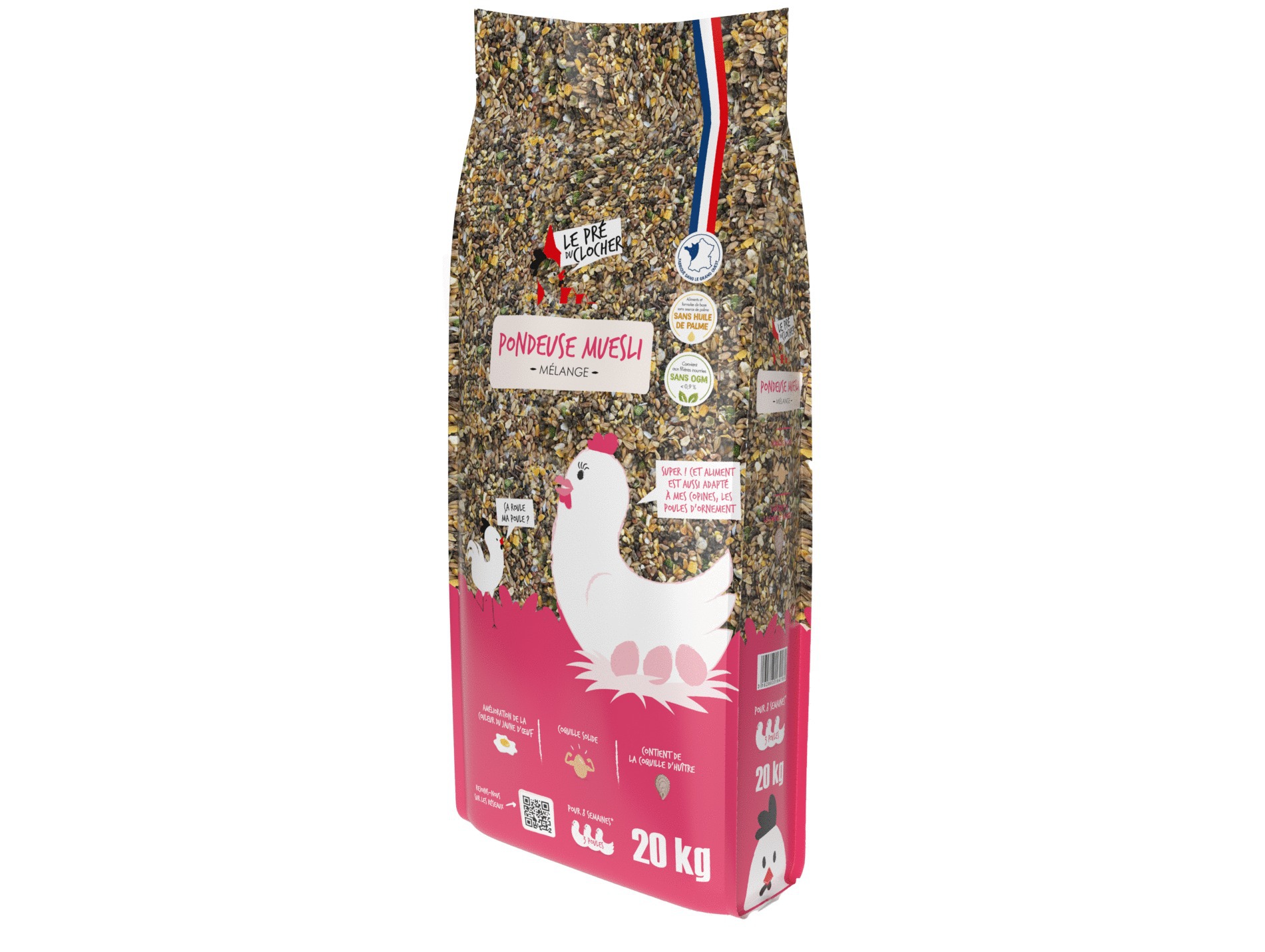 Mélange poules pondeuses muesli LE PRE DU CLOCHER 20kg