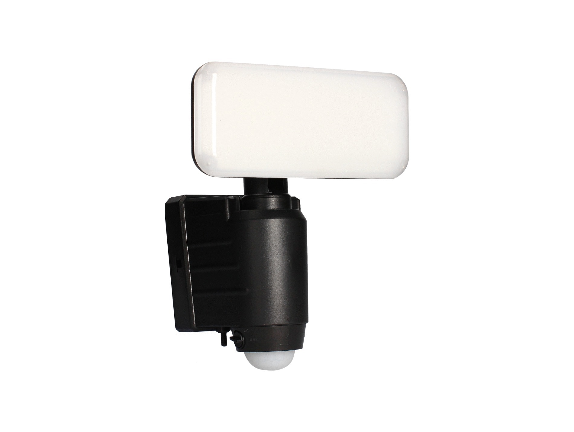 Projecteur Led solaire 12W 500lm 4000K noir + détecteur