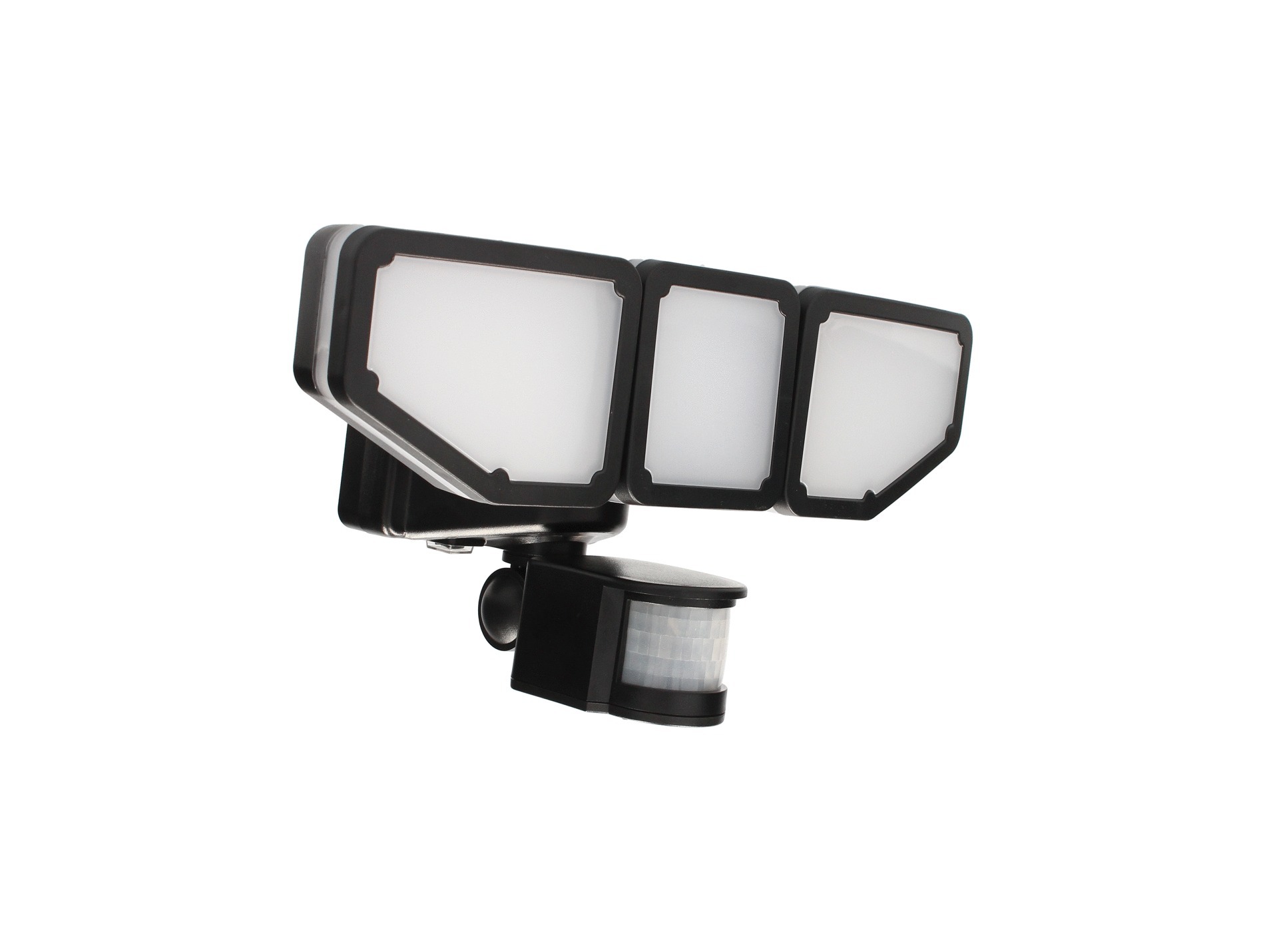 Projecteur Led solaire 35W 1000lm 4000K noir + détecteur