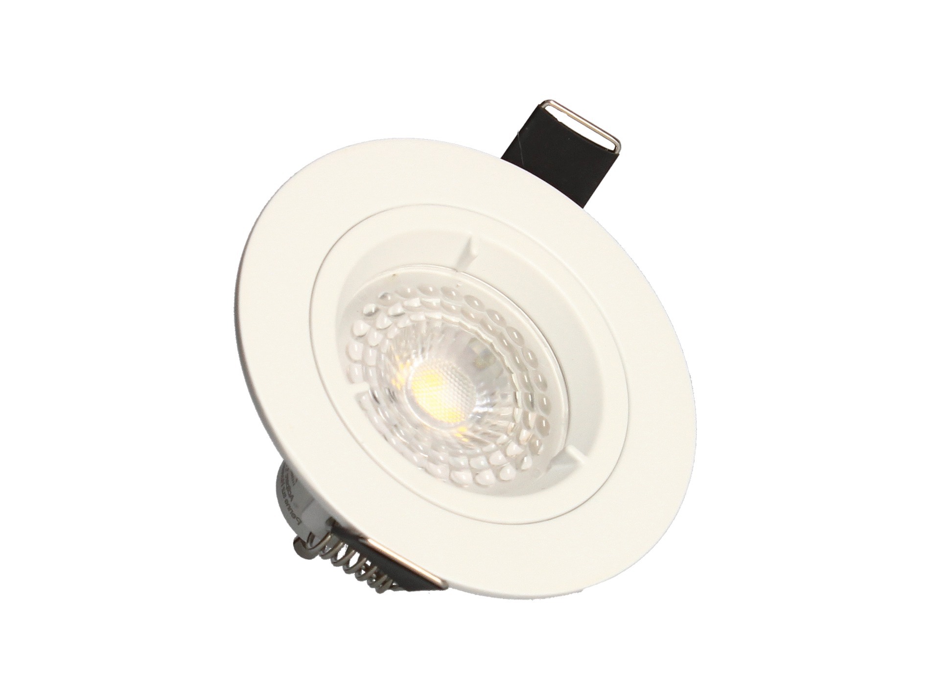 5 Spots Led encastrables fixes 380lm Ø85 blanc