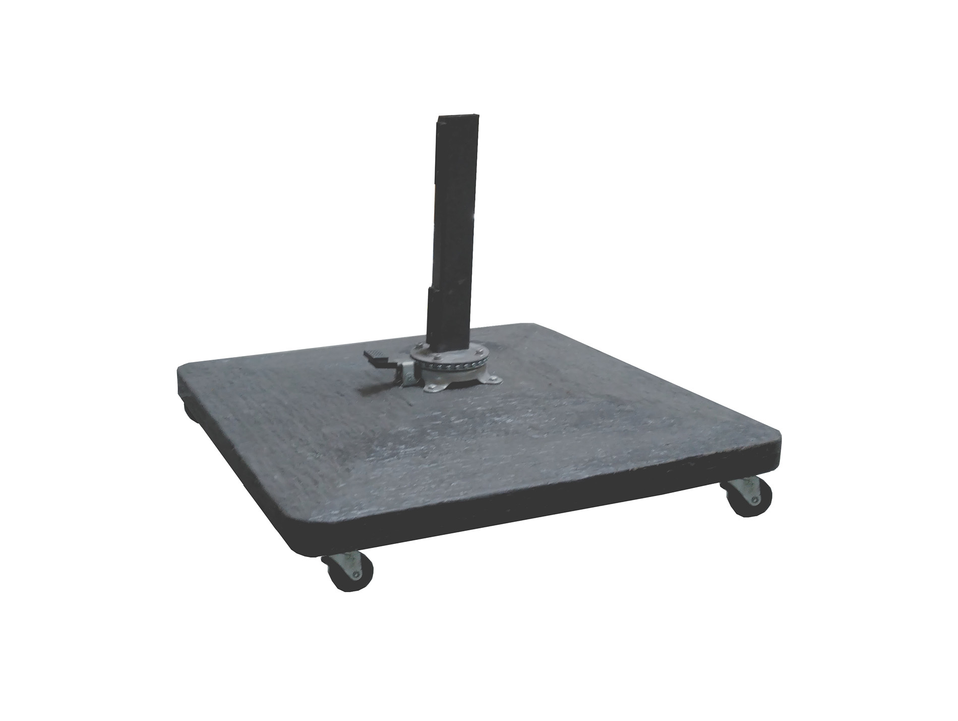 Pied de parasol déporté 100 kg avec roues anthracite