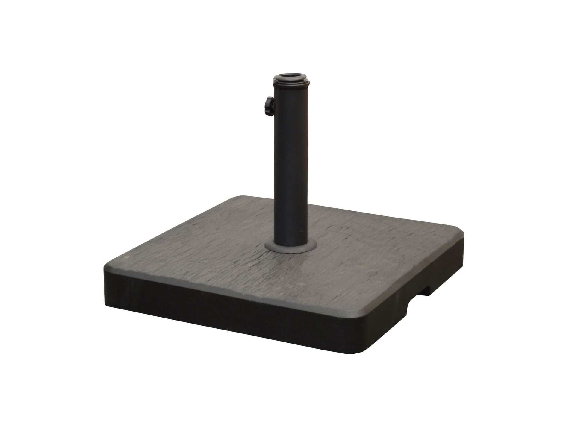 Pied de parasol béton 35 kg avec roues anthracite