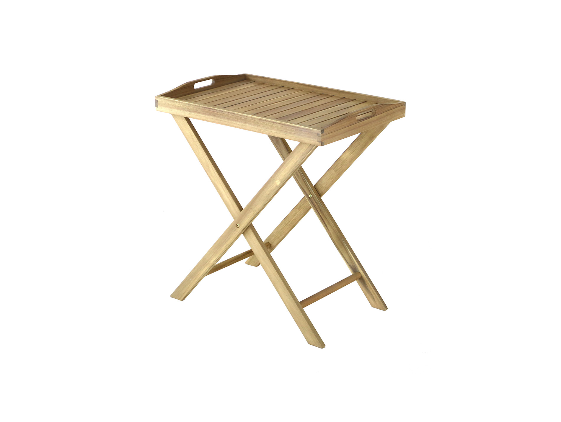 Desserte de jardin bois avec plateau amovible Tea