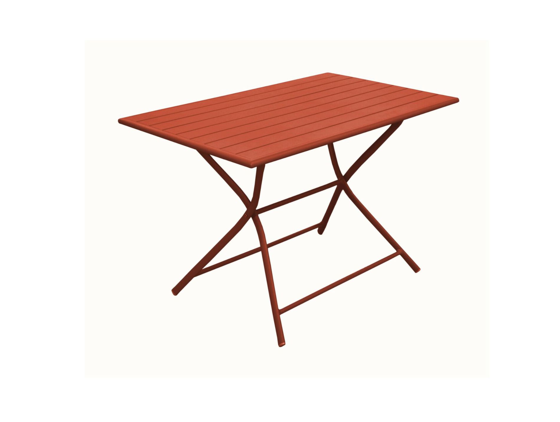 Table de jardin pliante aluminium 110x70 terra Globe