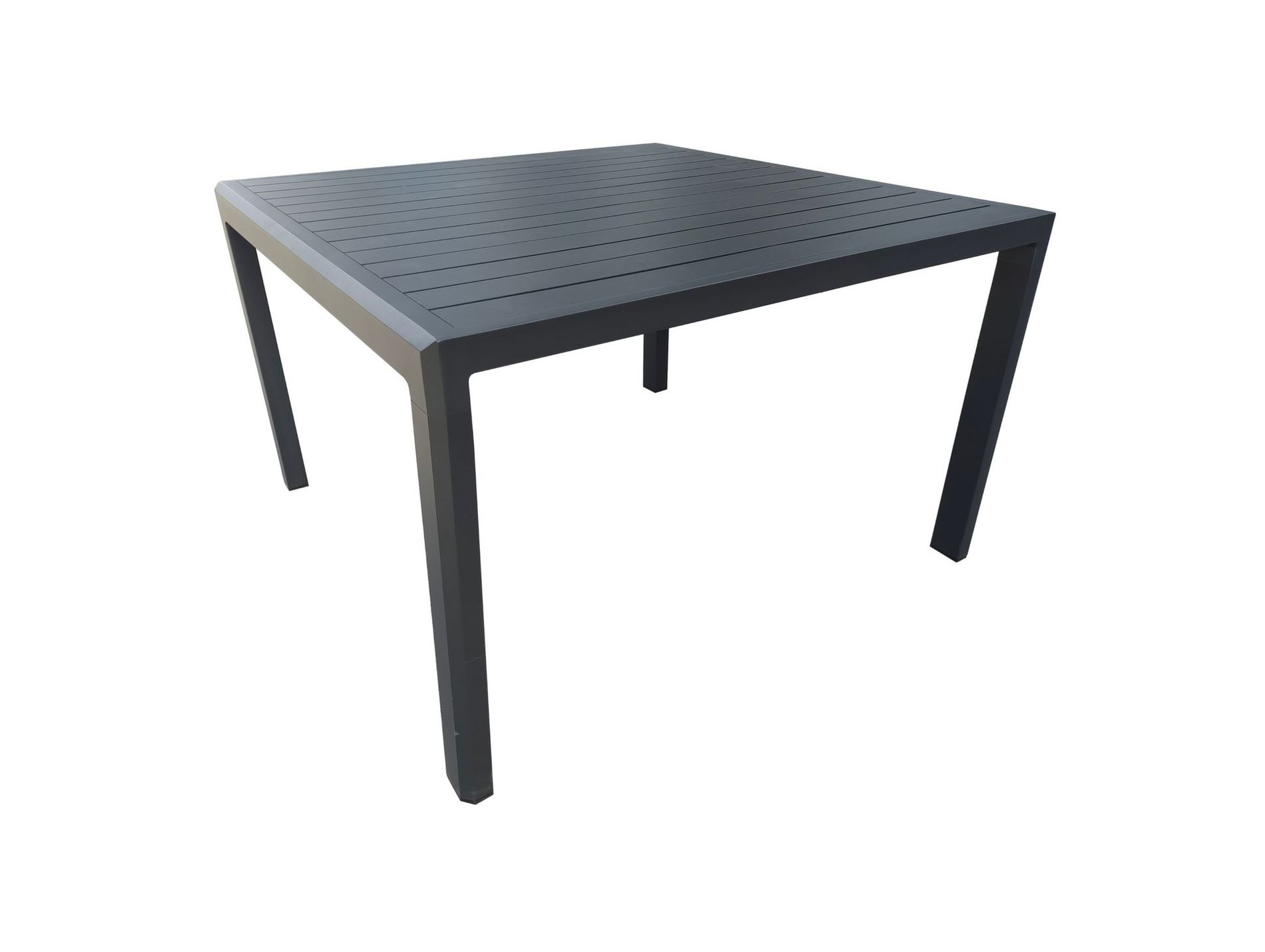 Table de jardin mi-haute aluminium 110x110 Prado