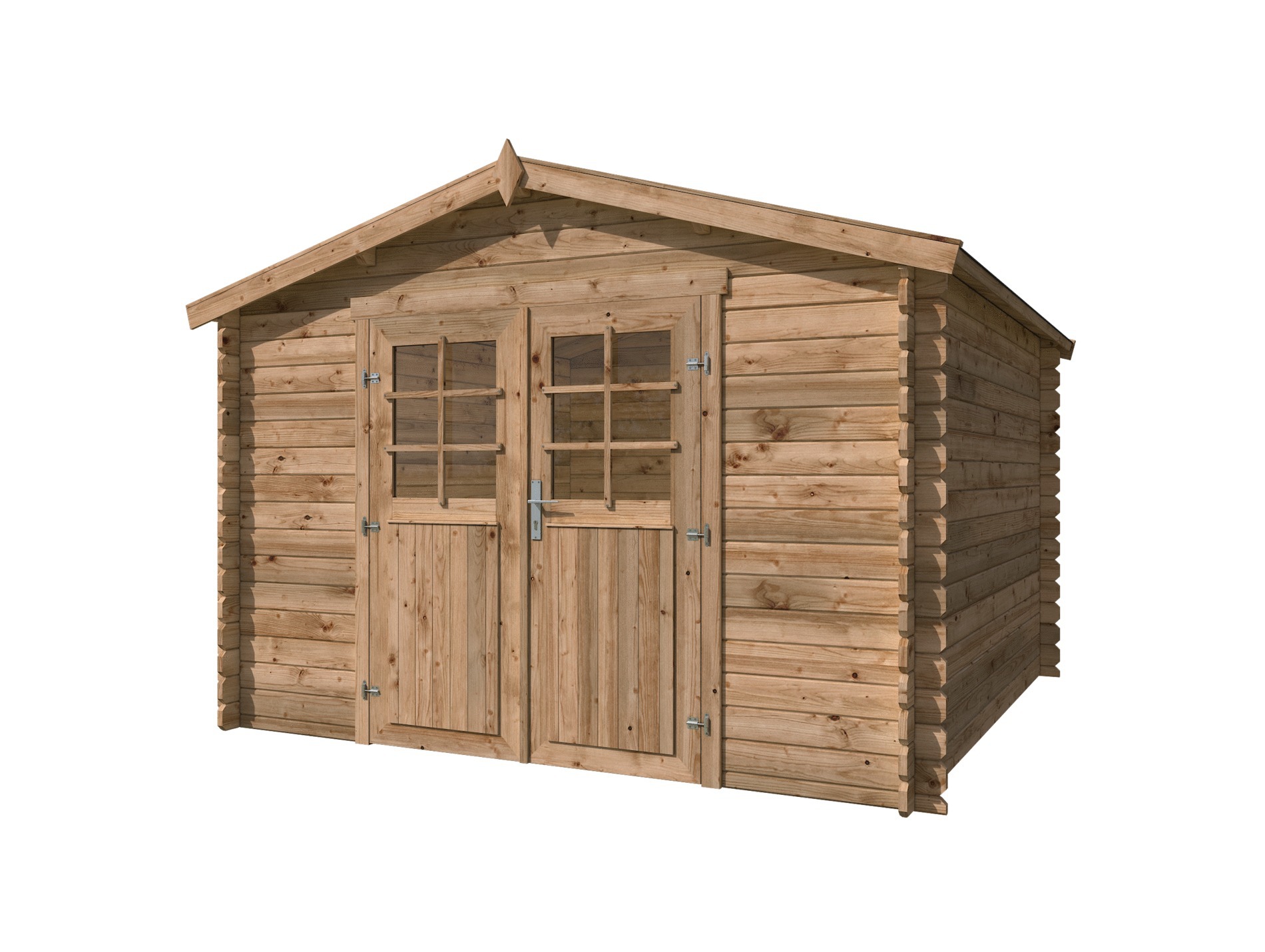 Abri jardin bois LASITA aurely autoclave 28mm 9,93m²