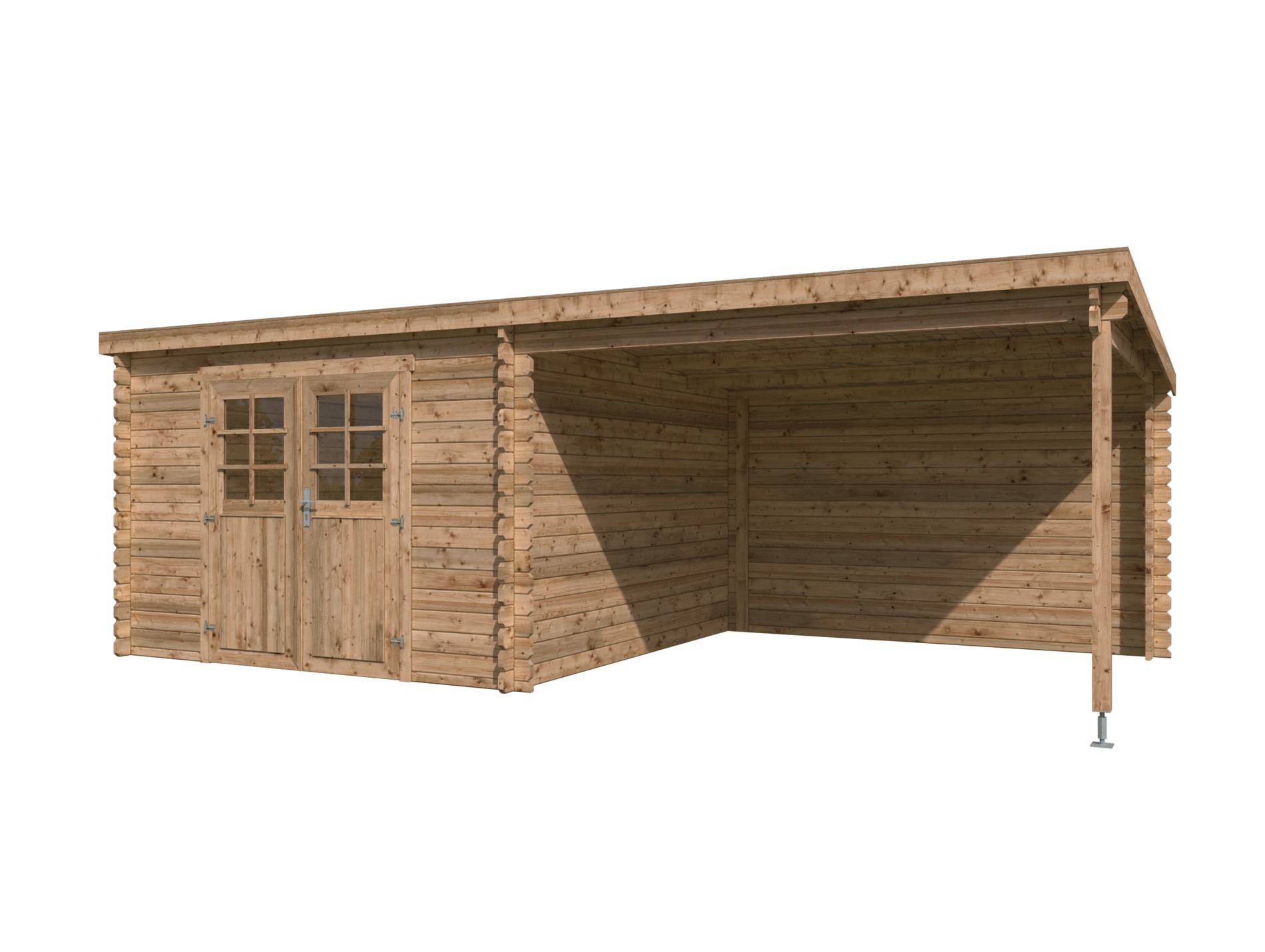 Abri jardin bois LASITA elody autoclave 28mm 19,18m²