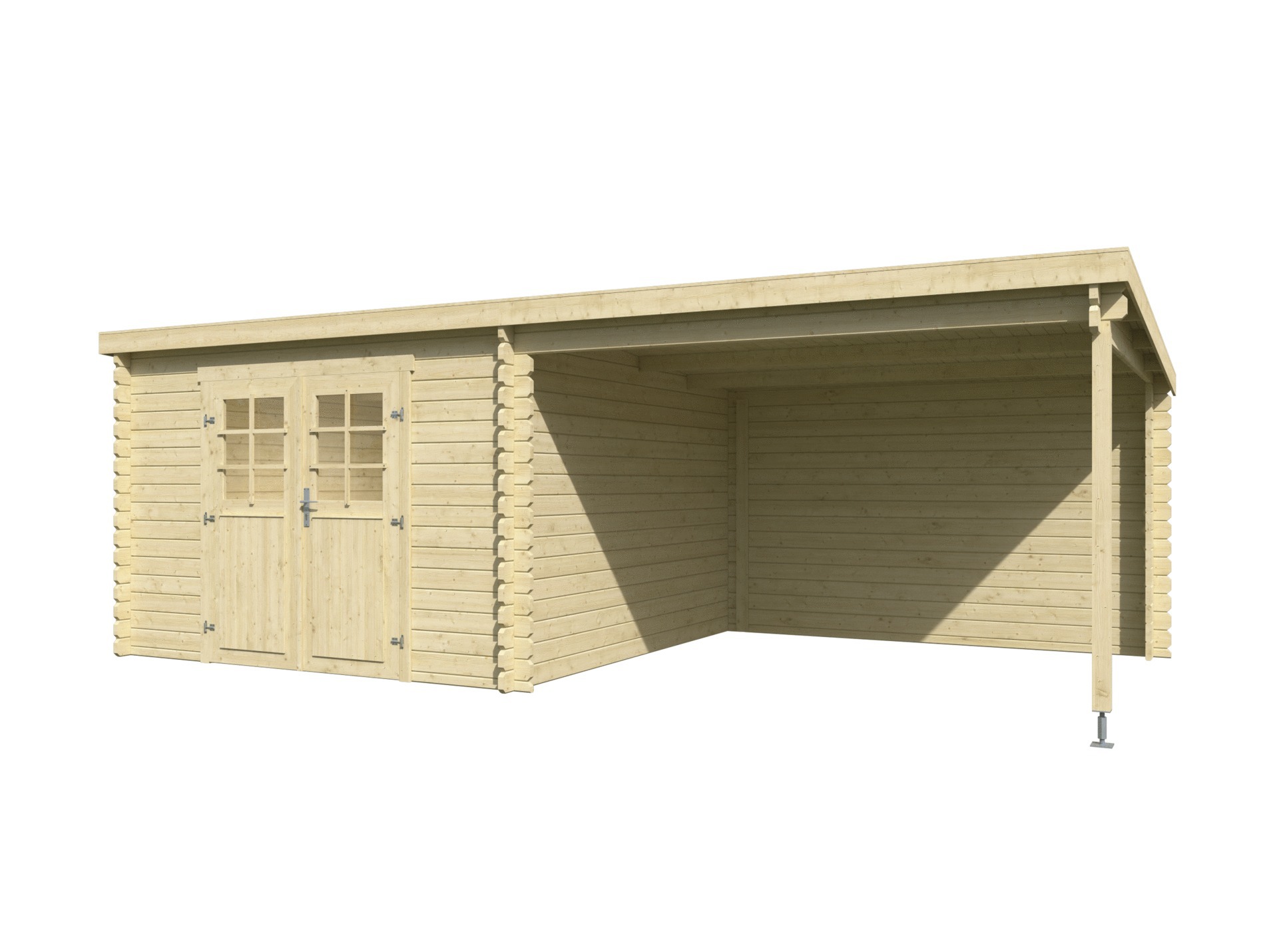 Abri jardin bois LASITA elody brut 28mm 19,18m²