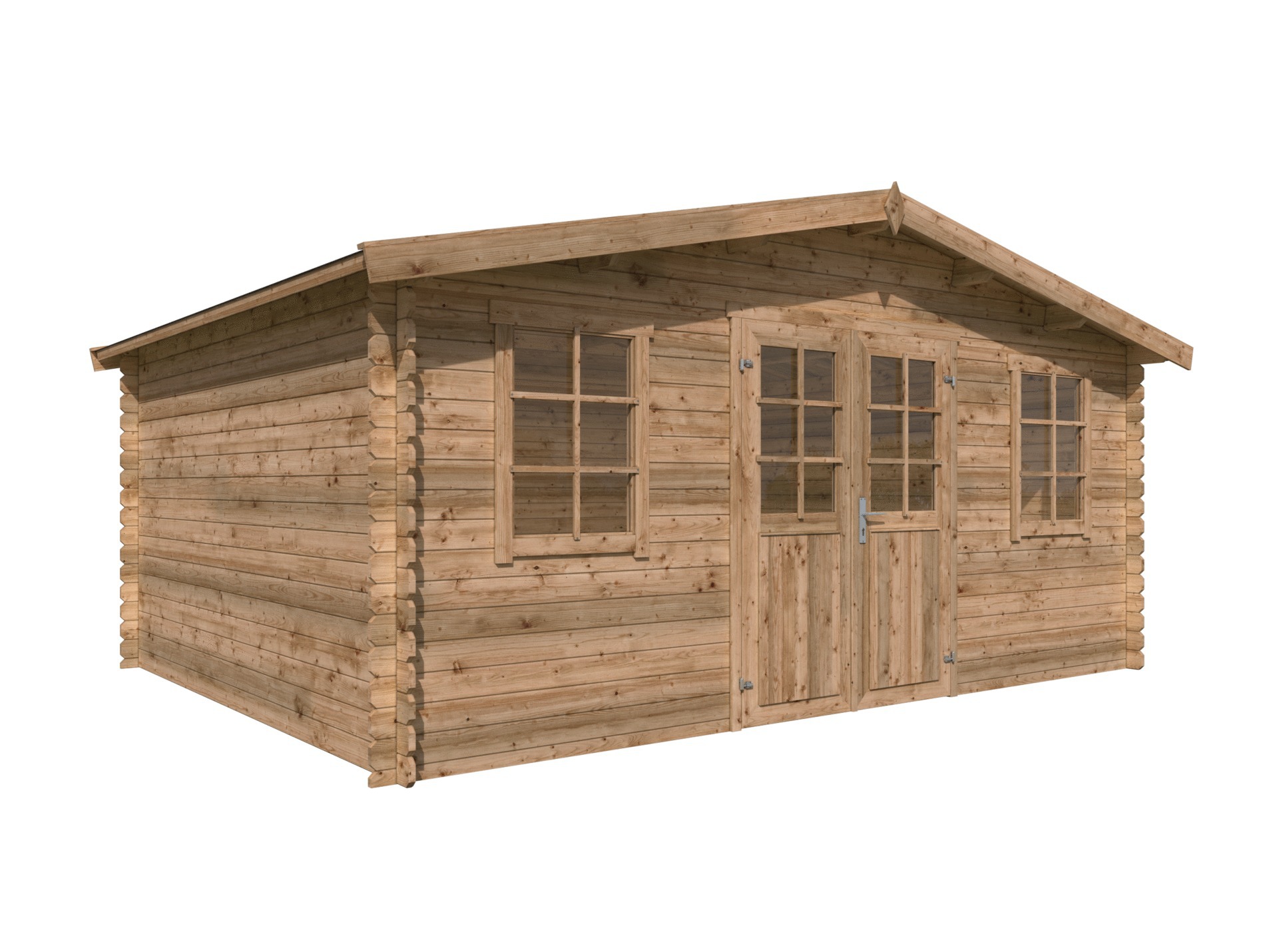 Abri jardin bois LASITA isola autoclave 28mm 20,39m²