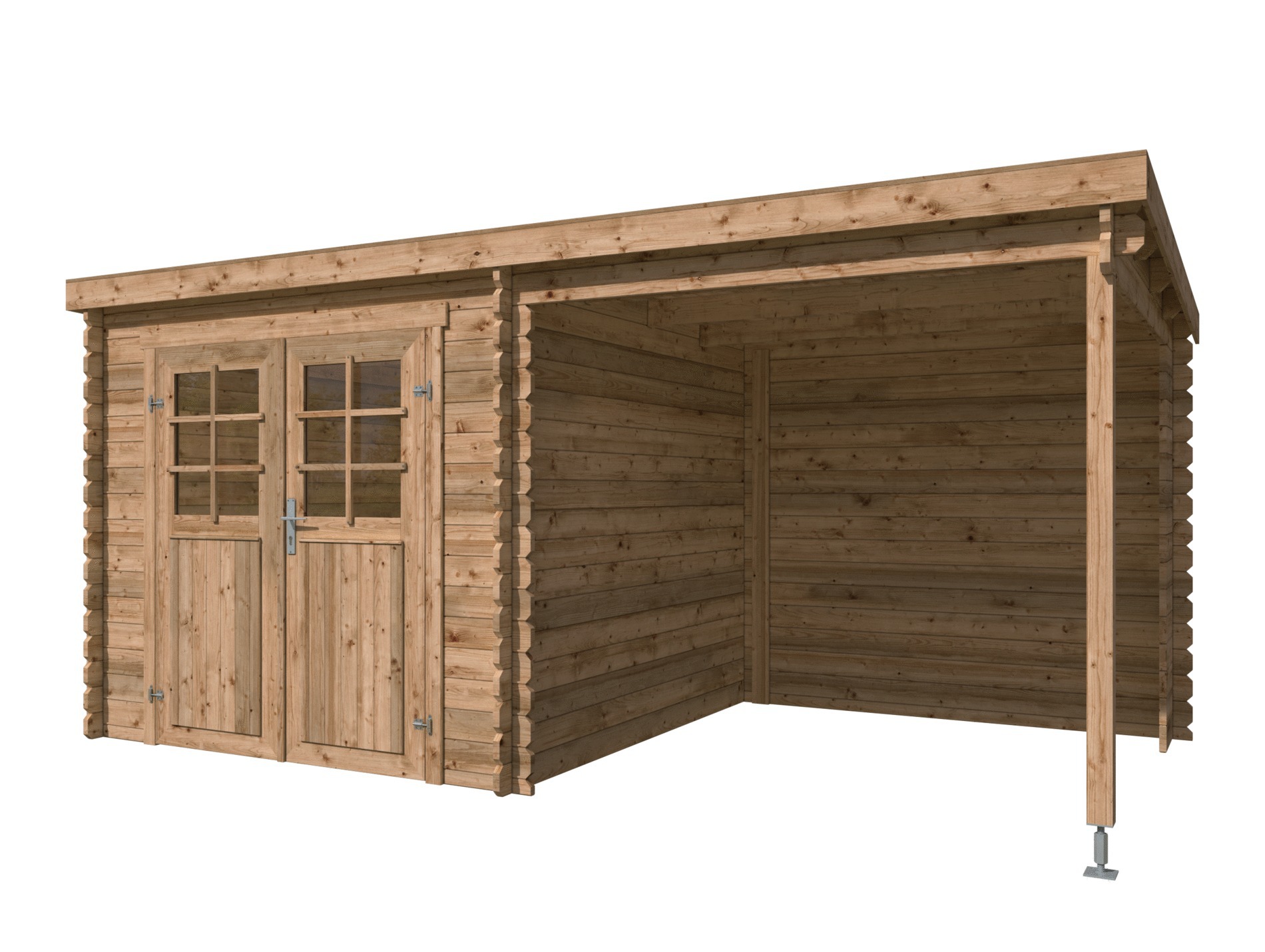 Abri jardin bois LASITA scala brut 28mm 8,99m²