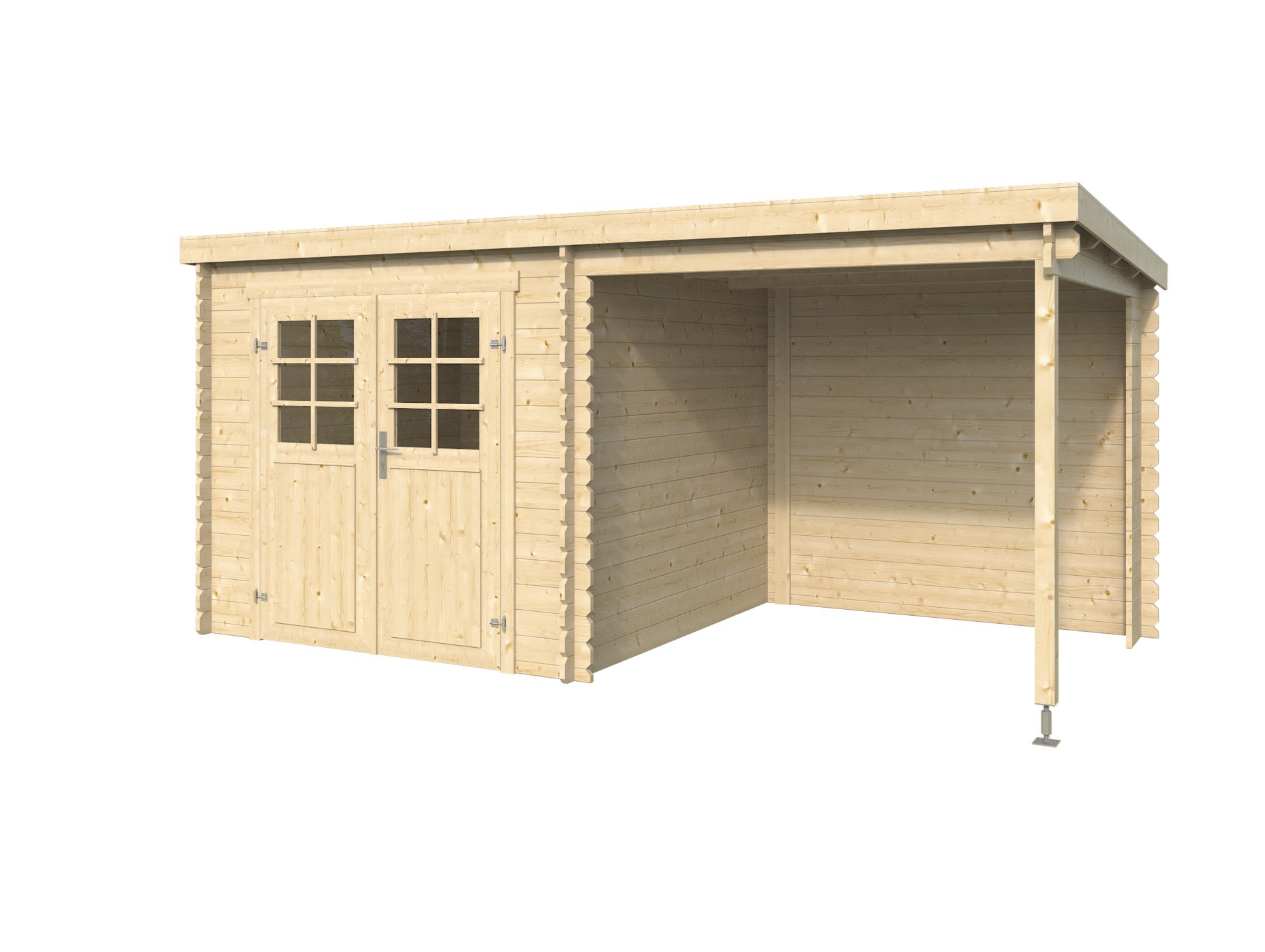 Abri jardin bois LASITA sophy brut 28mm 4,31m²