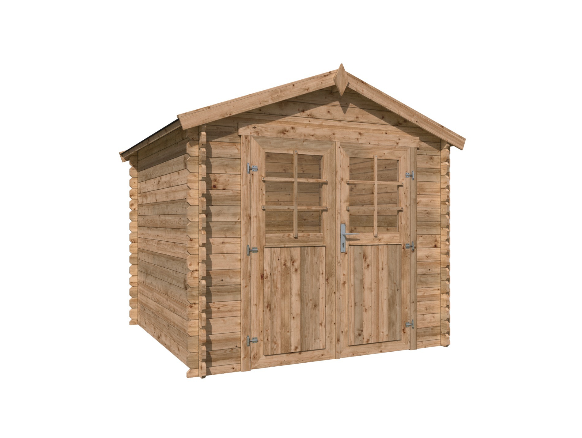 Abri jardin bois LASITA tours autoclave 28mm 5,76m²