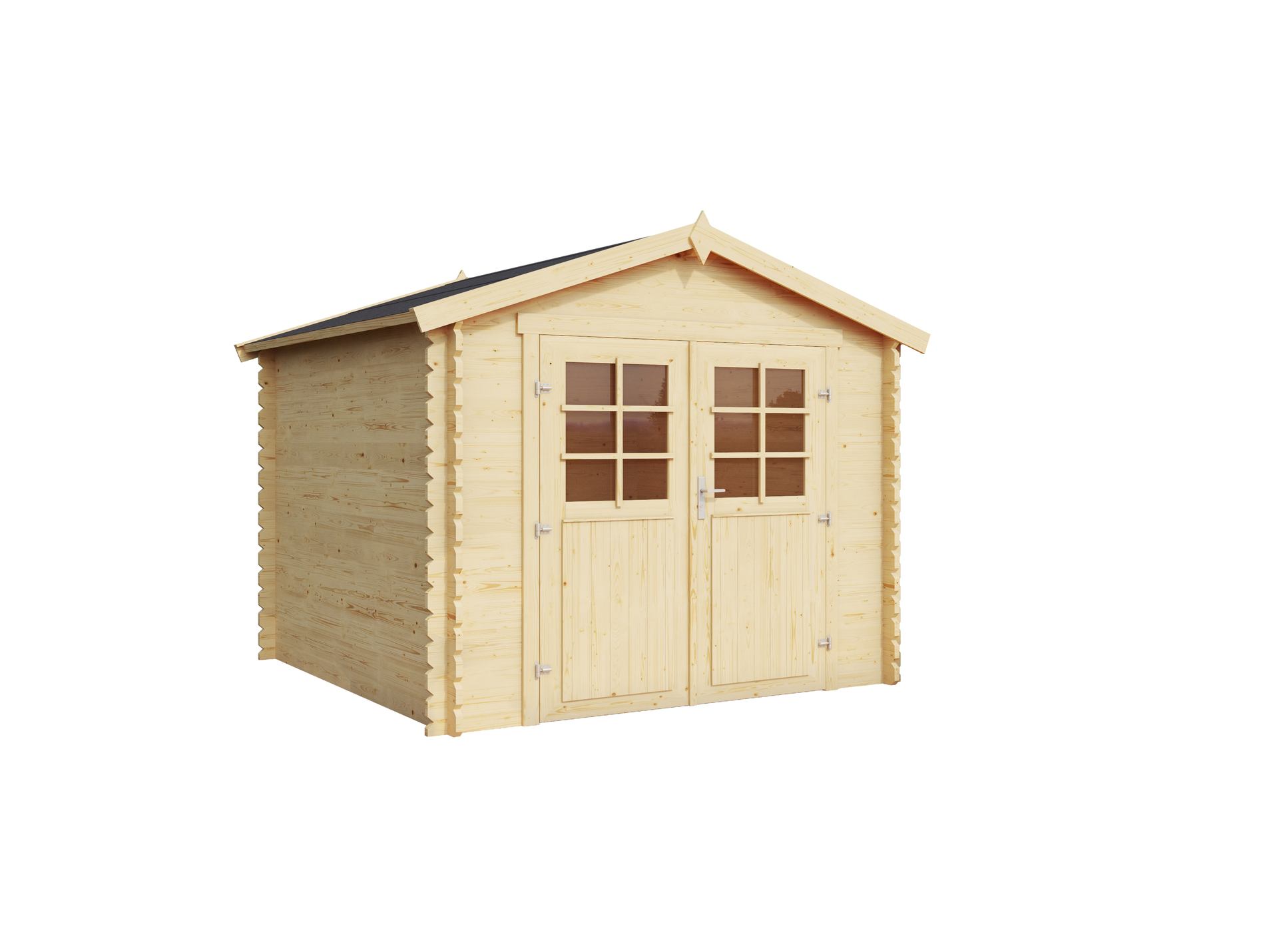 Abri jardin bois LASITA tours brut 28mm 5,76m²