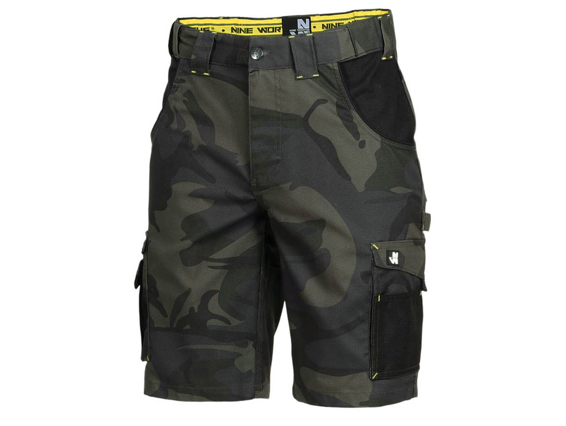 Short de travail NINE WORTHS Hugues stretch forêt