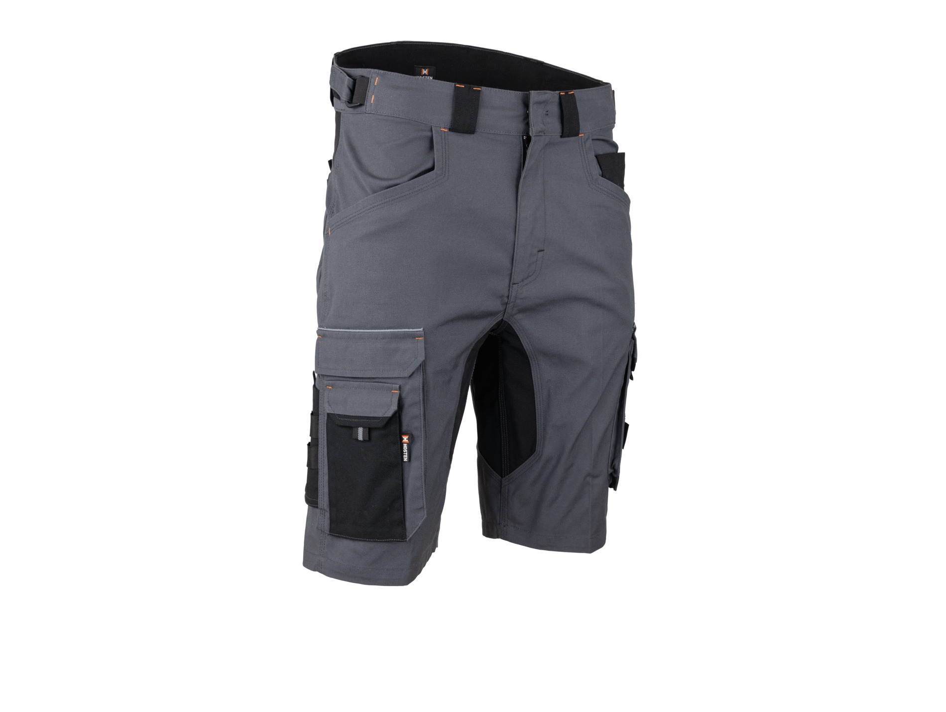 Short de travail HOSTEN Brut stretch gris/noir