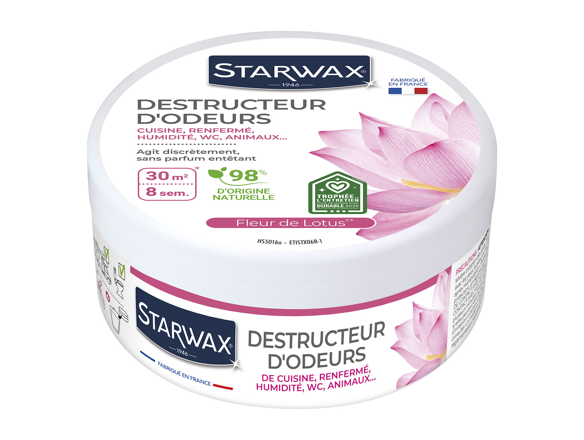 Destructeur d?odeurs STARWAX fleur de lotus 360