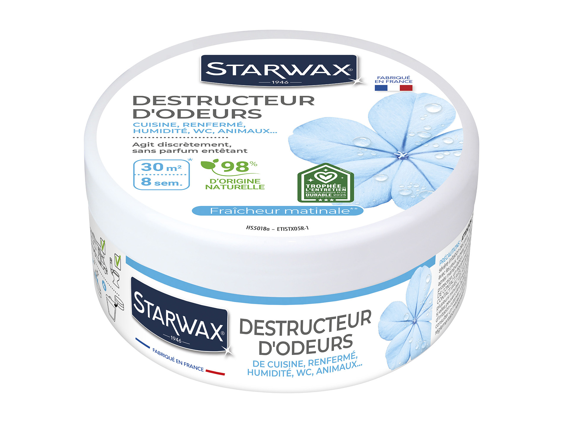 Destructeur d?odeurs STARWAX fraîcheur matinale 360gr