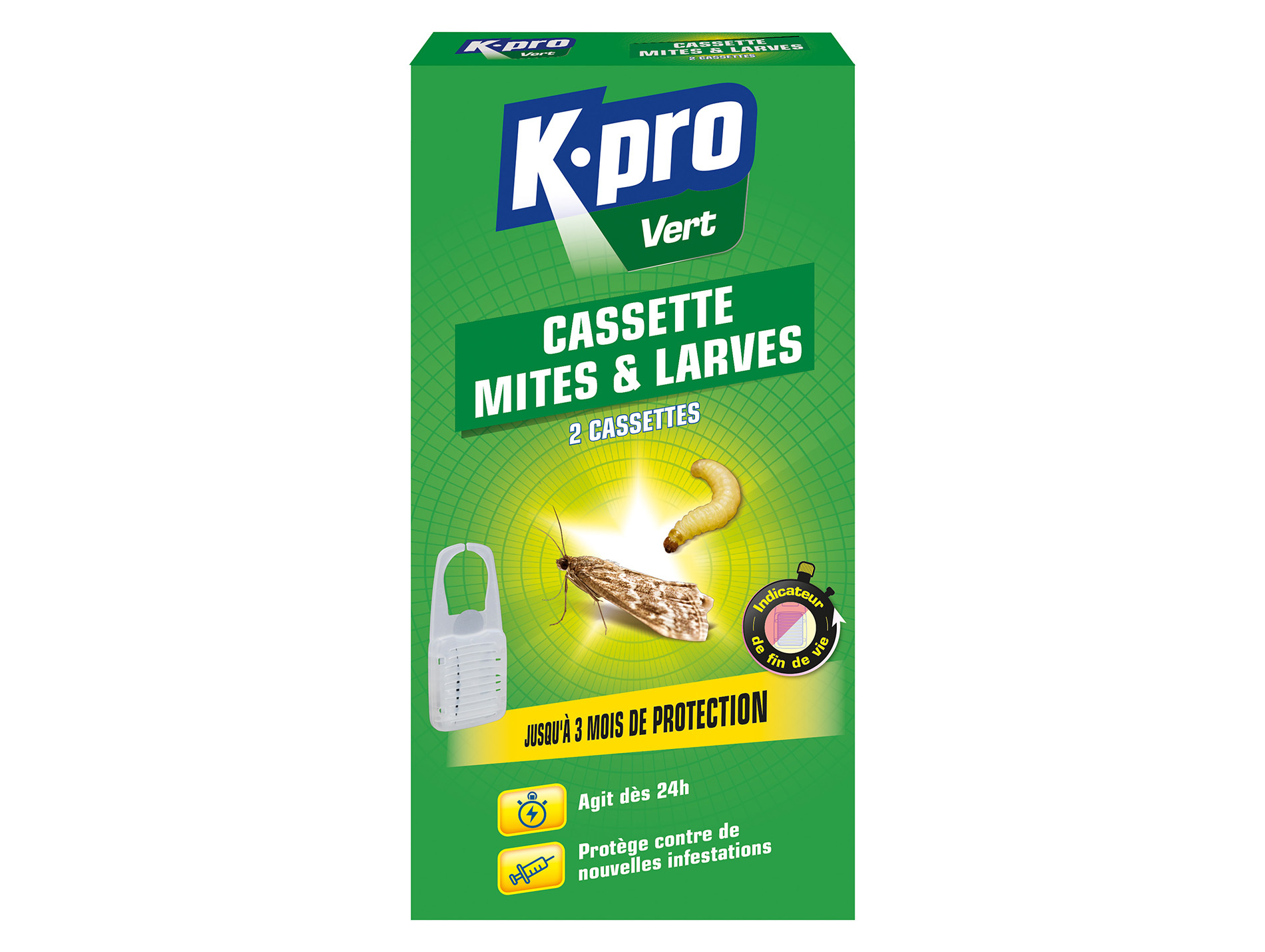 Cassette antimites et larves K.PRO x2