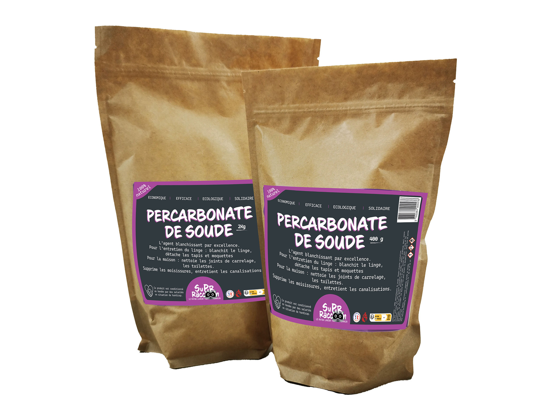 Percarbonate de soude SUPER RACCOON sac 1kg