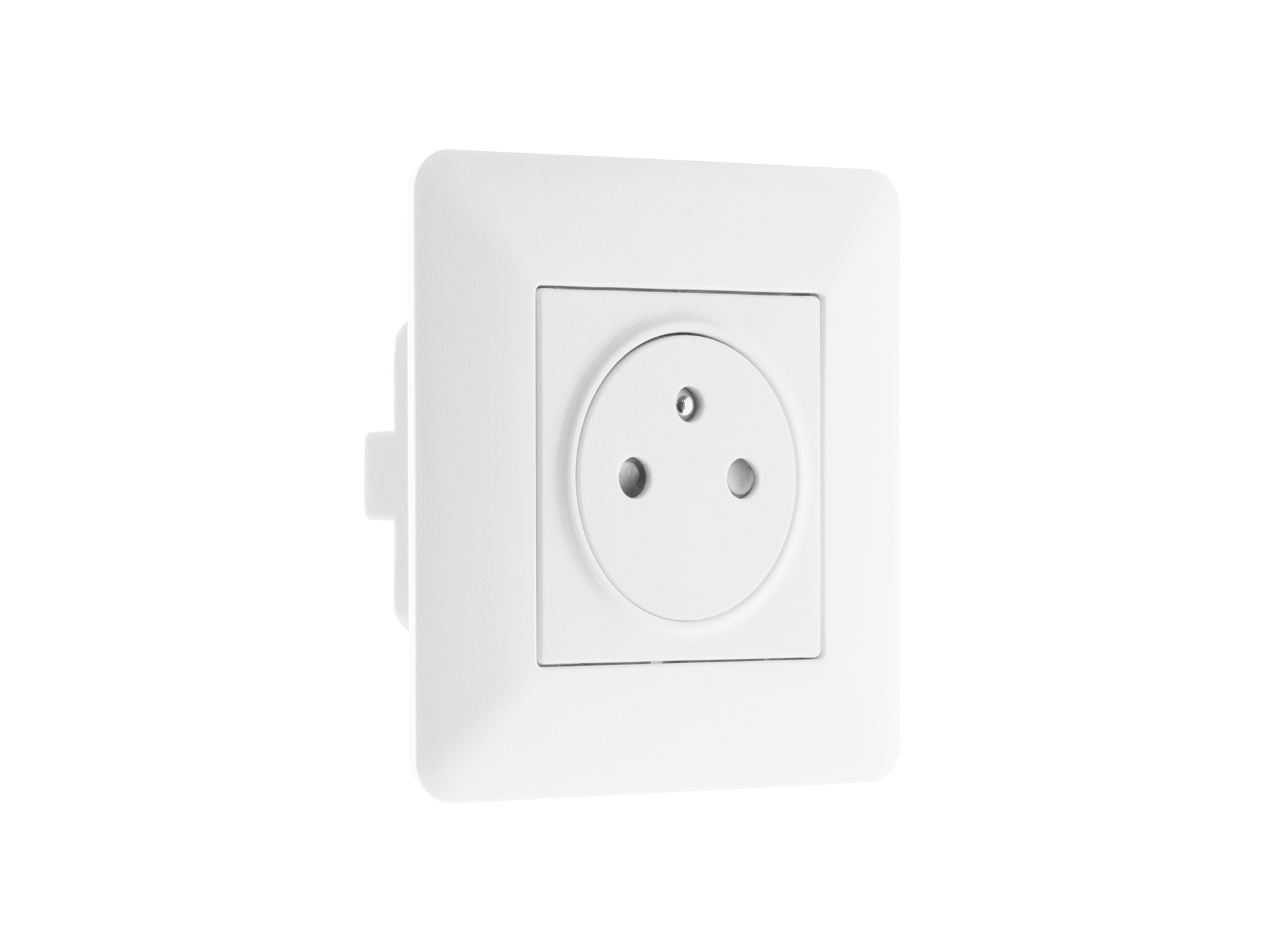 Prise affleurante ZENITECH Artezo 2P+T 16a blanc