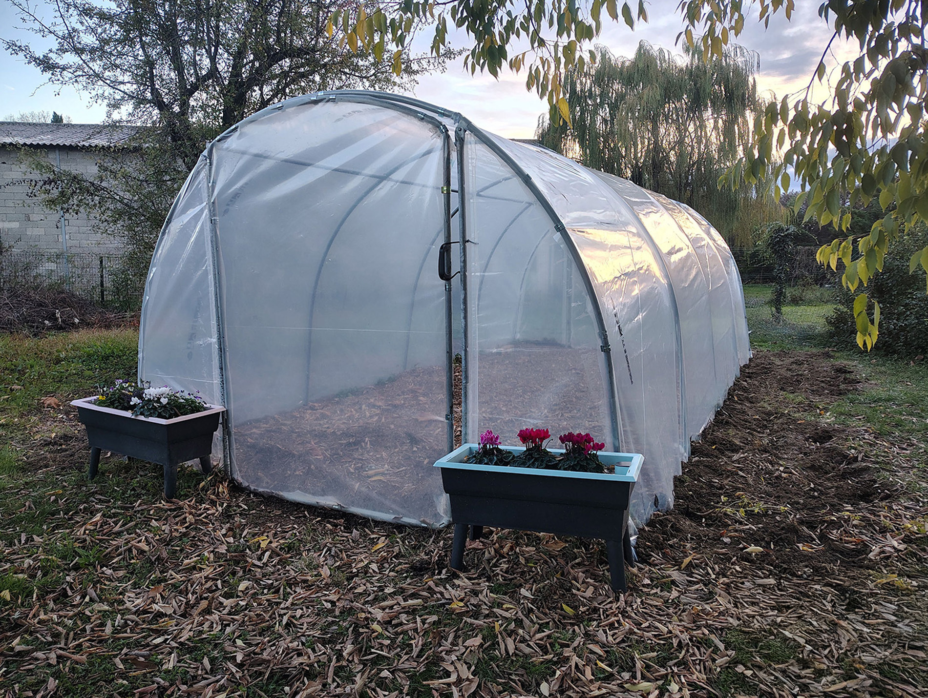 Serre tunnel RICHEL 3x6m 18m² acier galvanisé