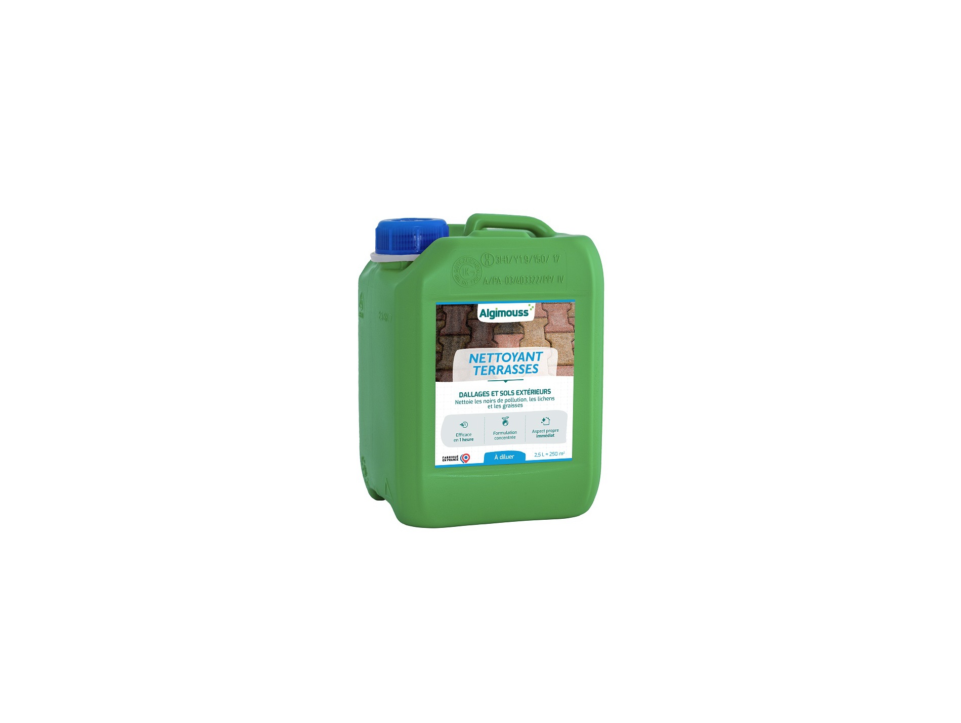 Nettoyant ALGIMOUSS salissures dallages 2.5L